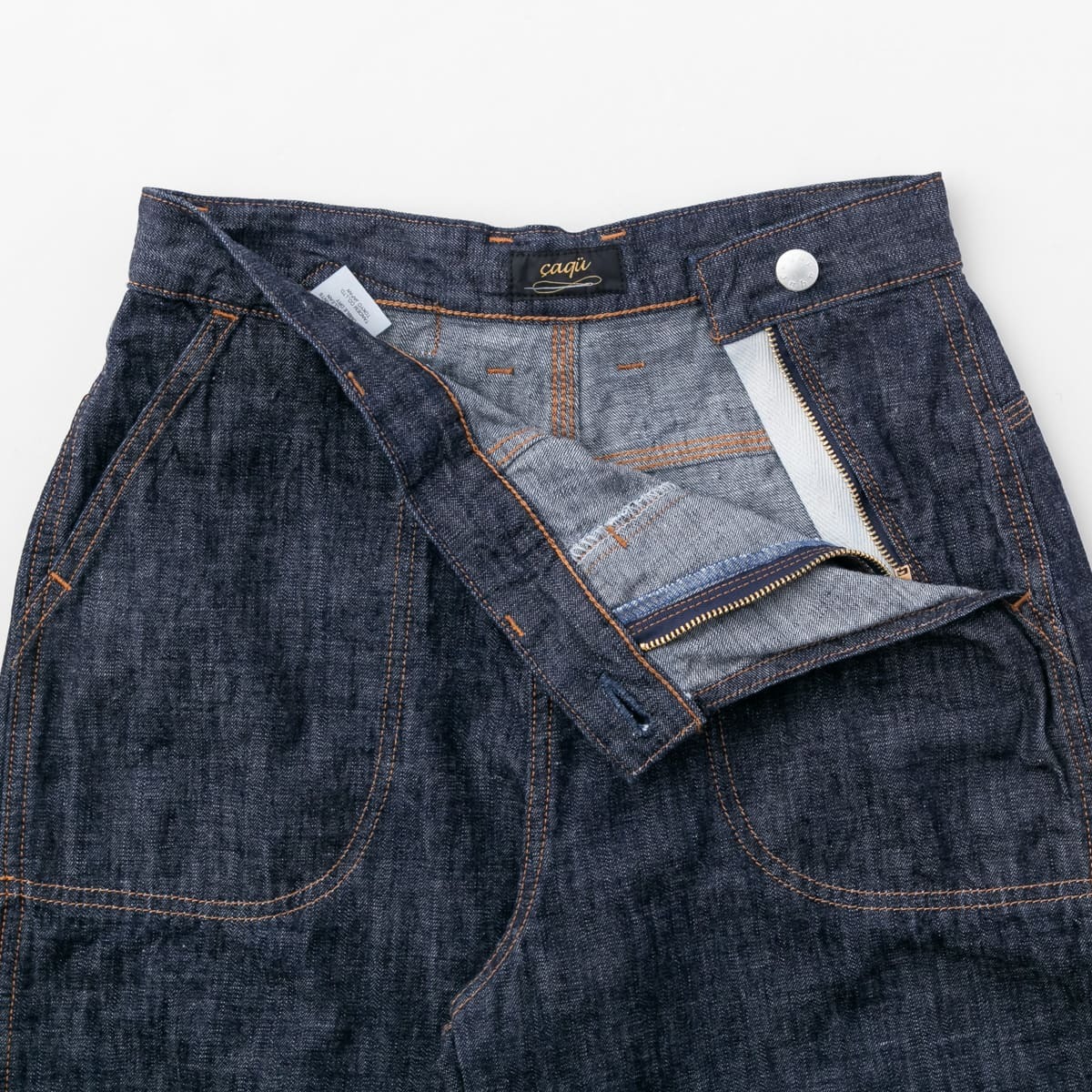 caqu サキュウ ranch pants 2 デニム ランチパンツ 2色 04034