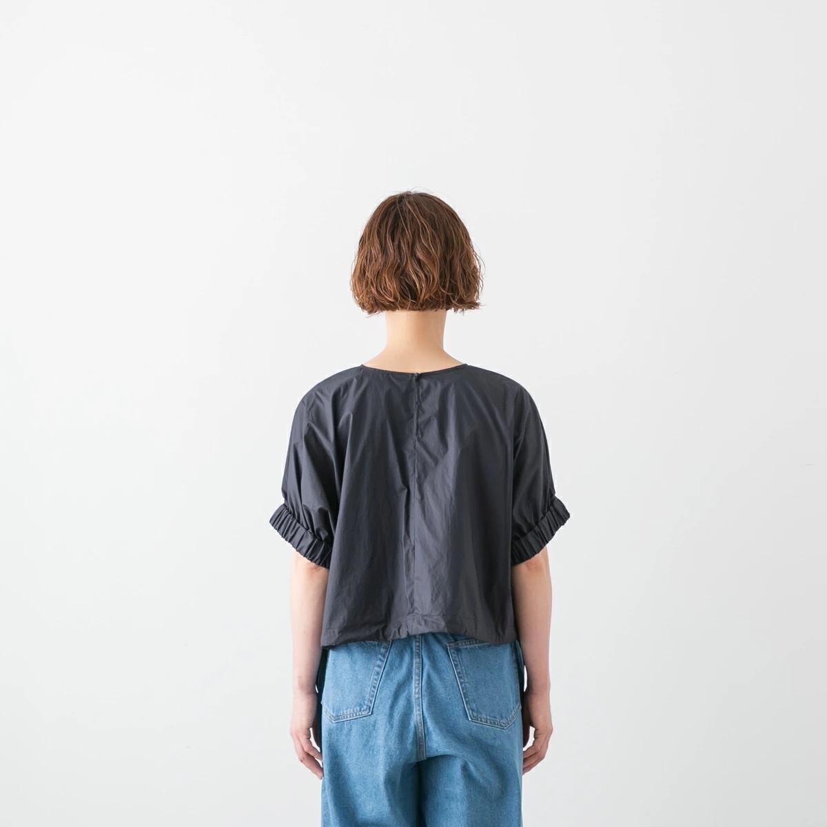 nicholson ＆ nicholson ニコルソン アンド ニコルソン コットン ポプリン プルオーバー ブラウス 4色 LEMON-POPLIN