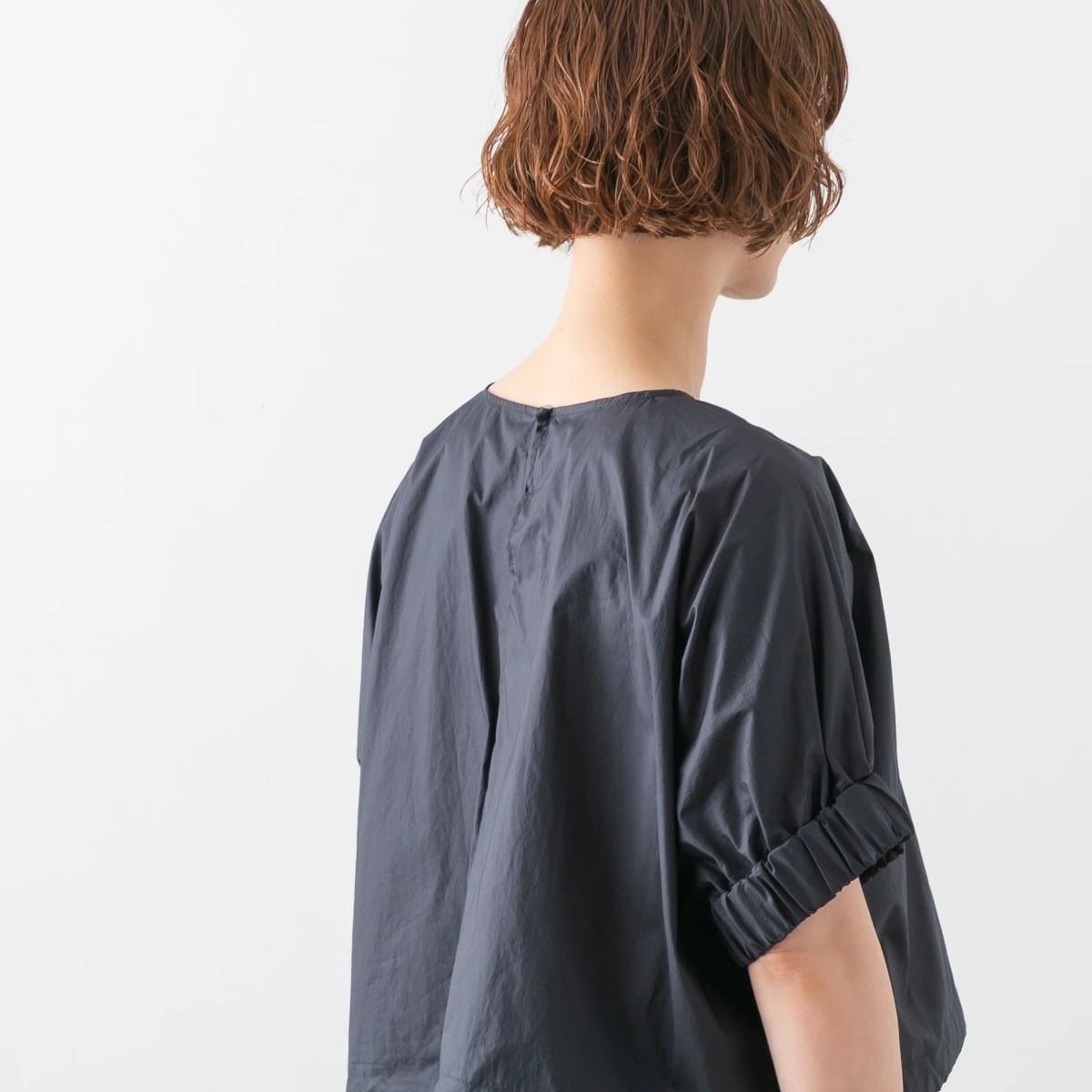 nicholson ＆ nicholson ニコルソン アンド ニコルソン コットン ポプリン プルオーバー ブラウス 4色 LEMON-POPLIN