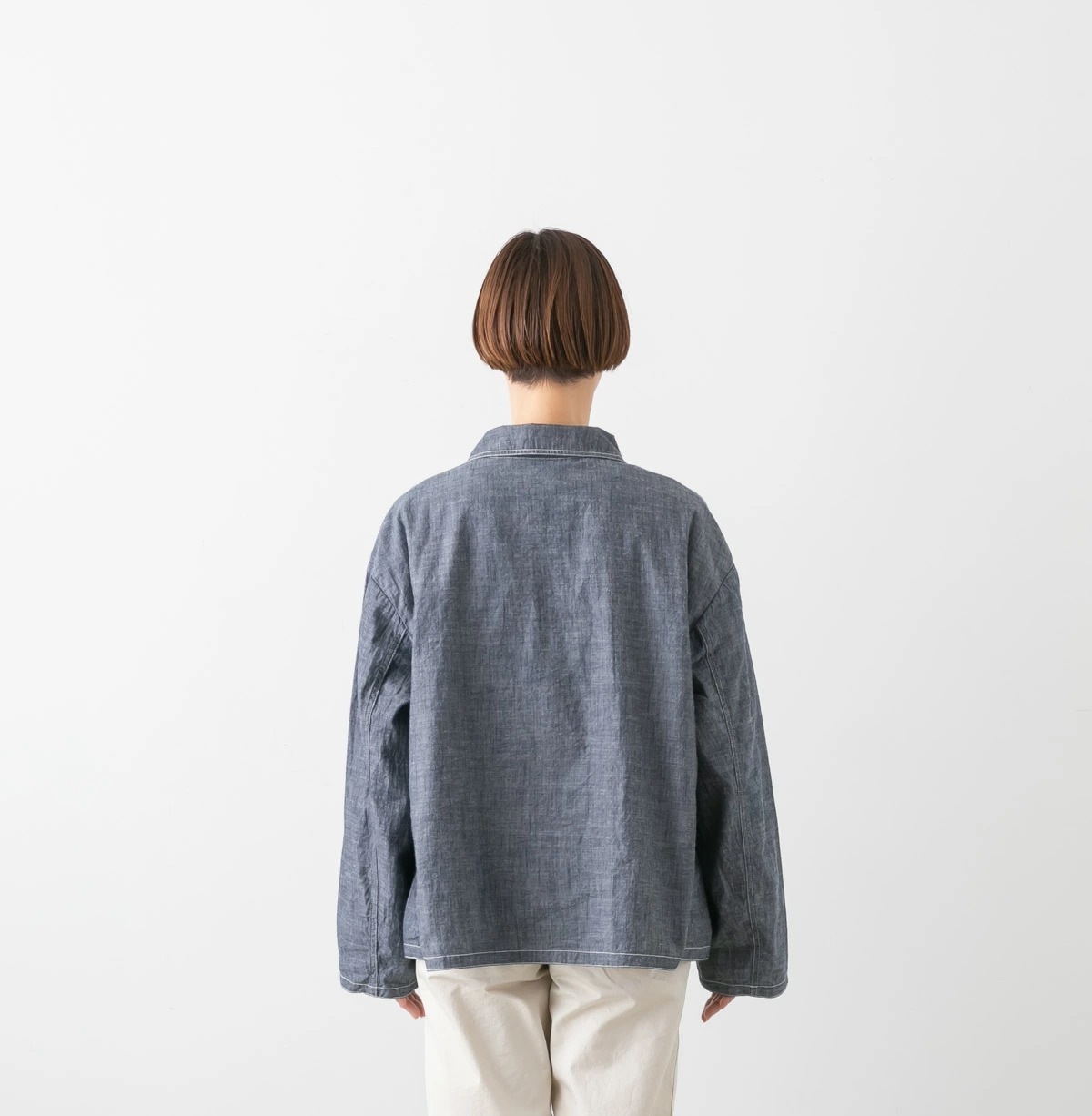 ARMEN アーメン ROUND COLLAR DOUBLE JAKET ラウンドカラー ダブルジャケット ISNAM2601CB