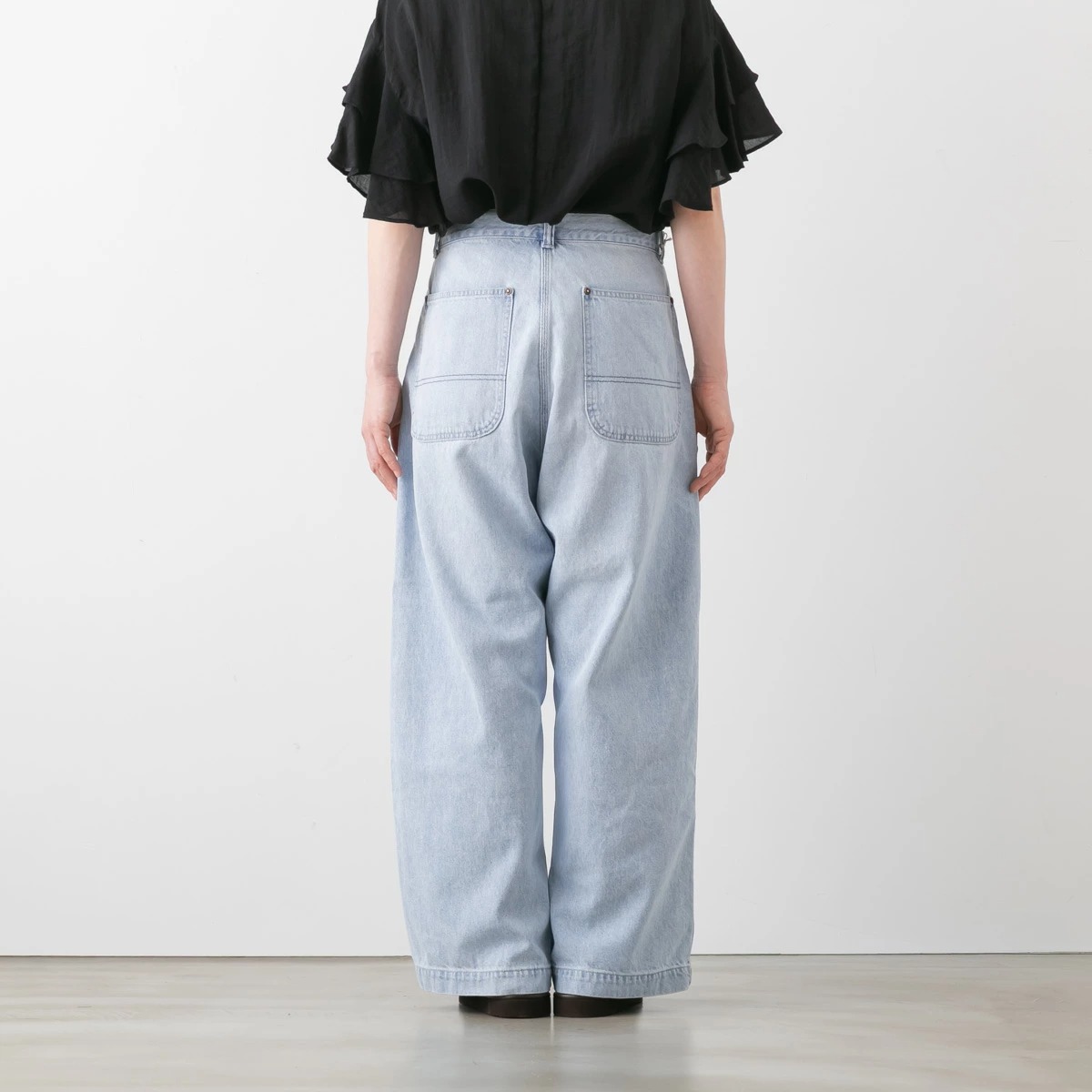 Ordinary fits オーディナリーフィッツ ベルパンツ BELL PANTS BLEACH