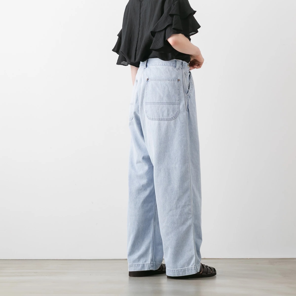 Ordinary fits オーディナリーフィッツ ベルパンツ BELL PANTS BLEACH