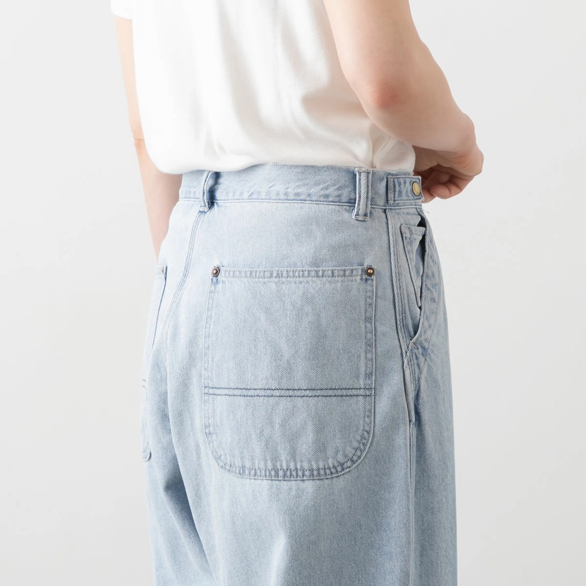 Ordinary fits オーディナリーフィッツ ベルパンツ BELL PANTS BLEACH