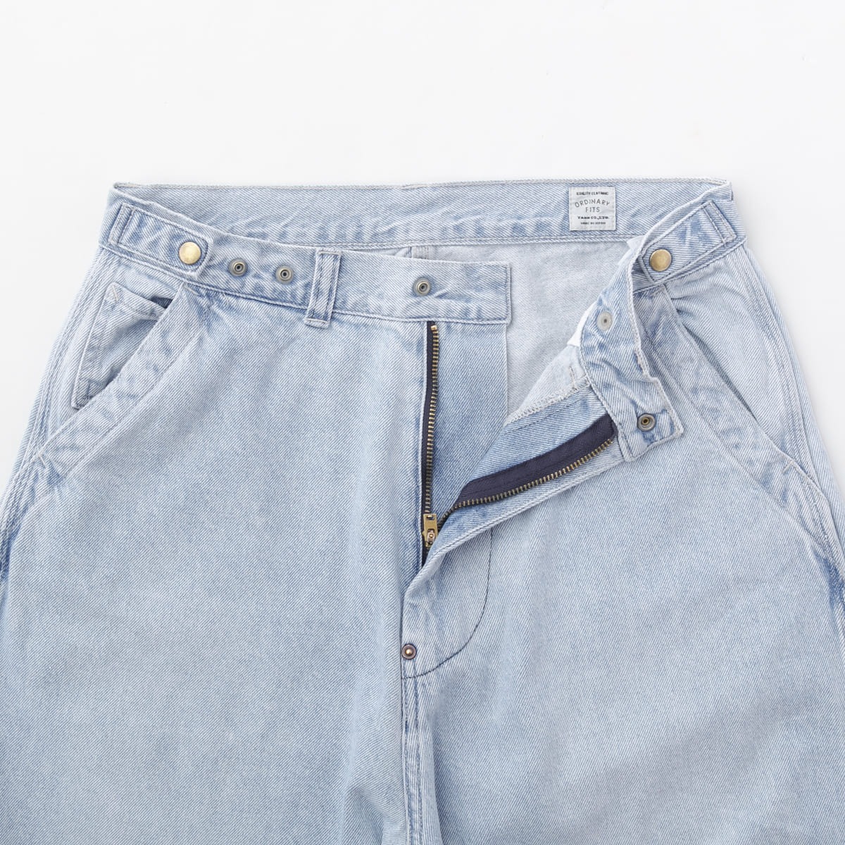 Ordinary fits オーディナリーフィッツ ベルパンツ BELL PANTS BLEACH