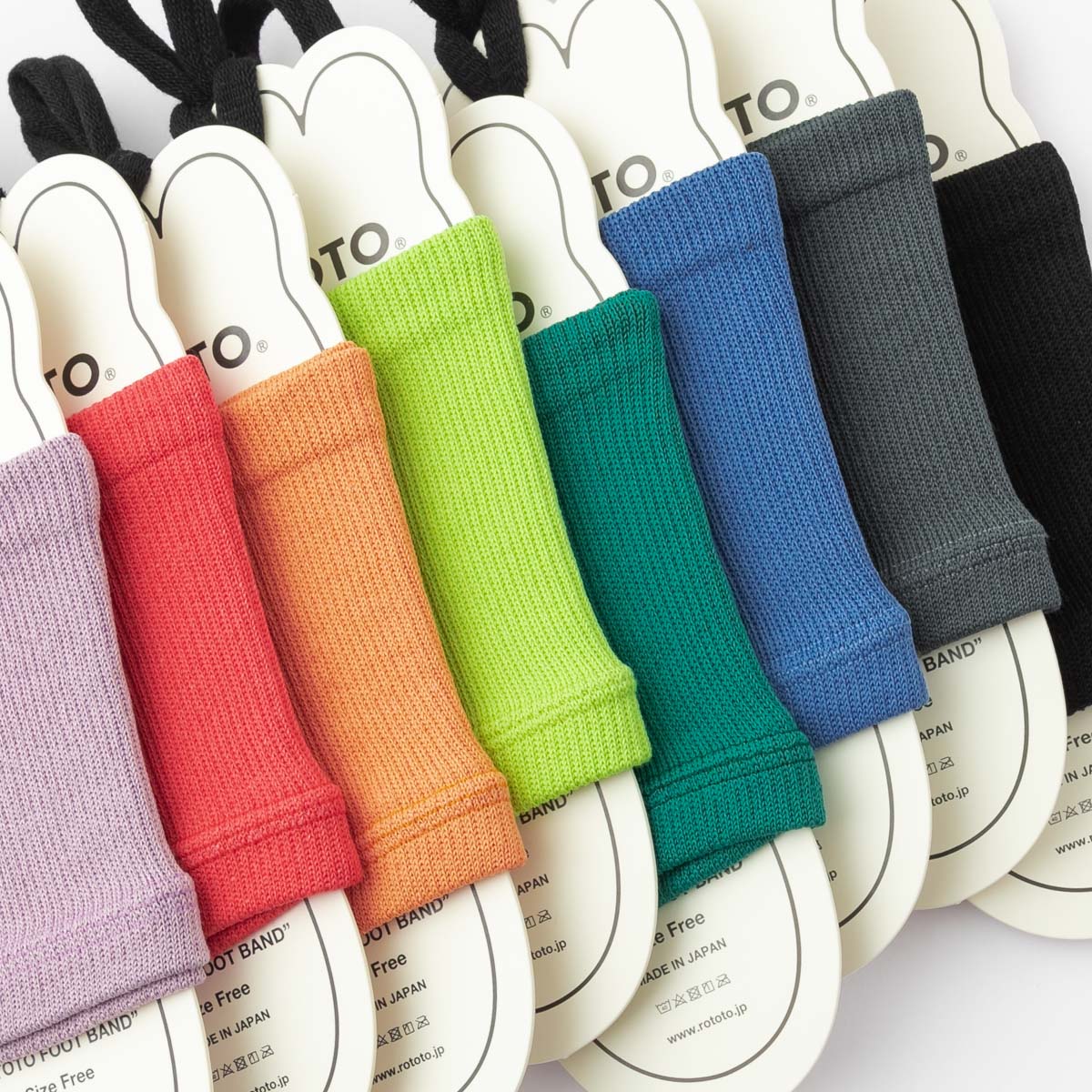 RoToTo ロトト FOOT BAND RECYCLE POLYESTER ORGANIC COTTON フットバンド 無地 8色 R1457