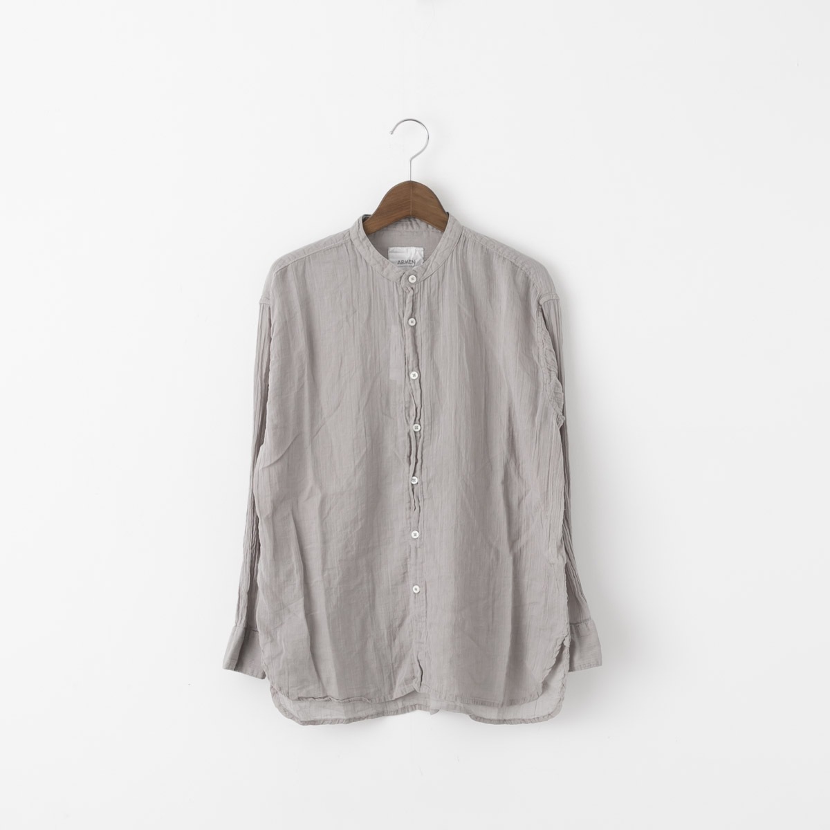 ARMEN アーメン UTILTY BANDED COLLAR SHIRTS ユーティリティ バンドカラー シャツ INAM1702GD