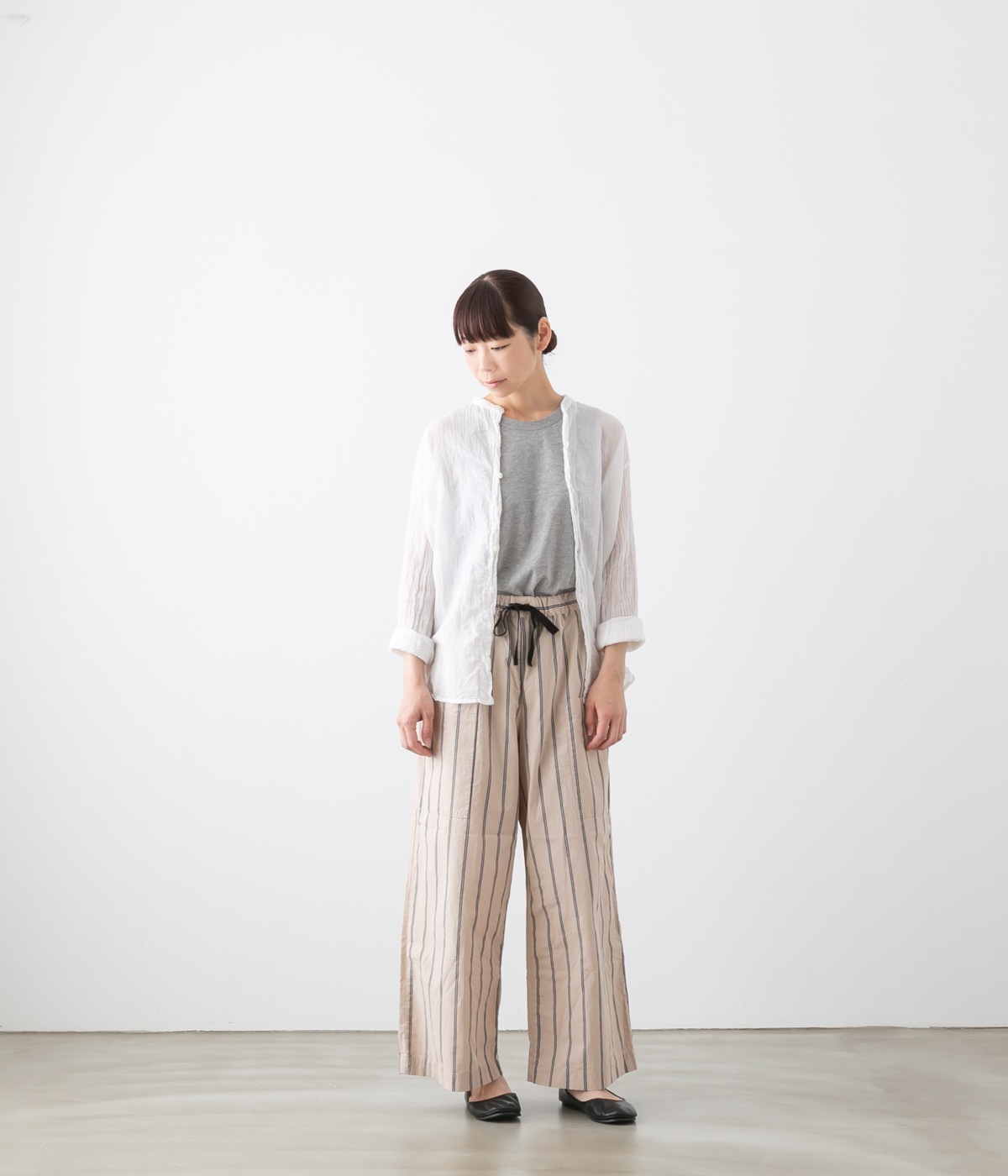 ARMEN アーメン UTILTY BANDED COLLAR SHIRTS ユーティリティ バンドカラー シャツ INAM1702GD