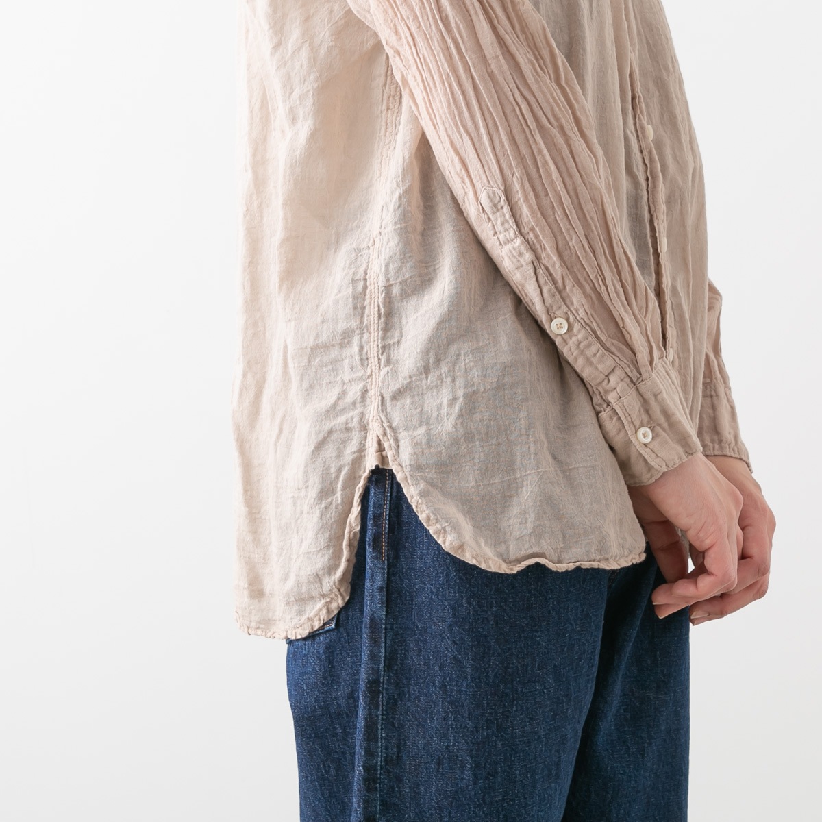 ARMEN アーメン UTILTY BANDED COLLAR SHIRTS ユーティリティ バンドカラー シャツ INAM1702GD