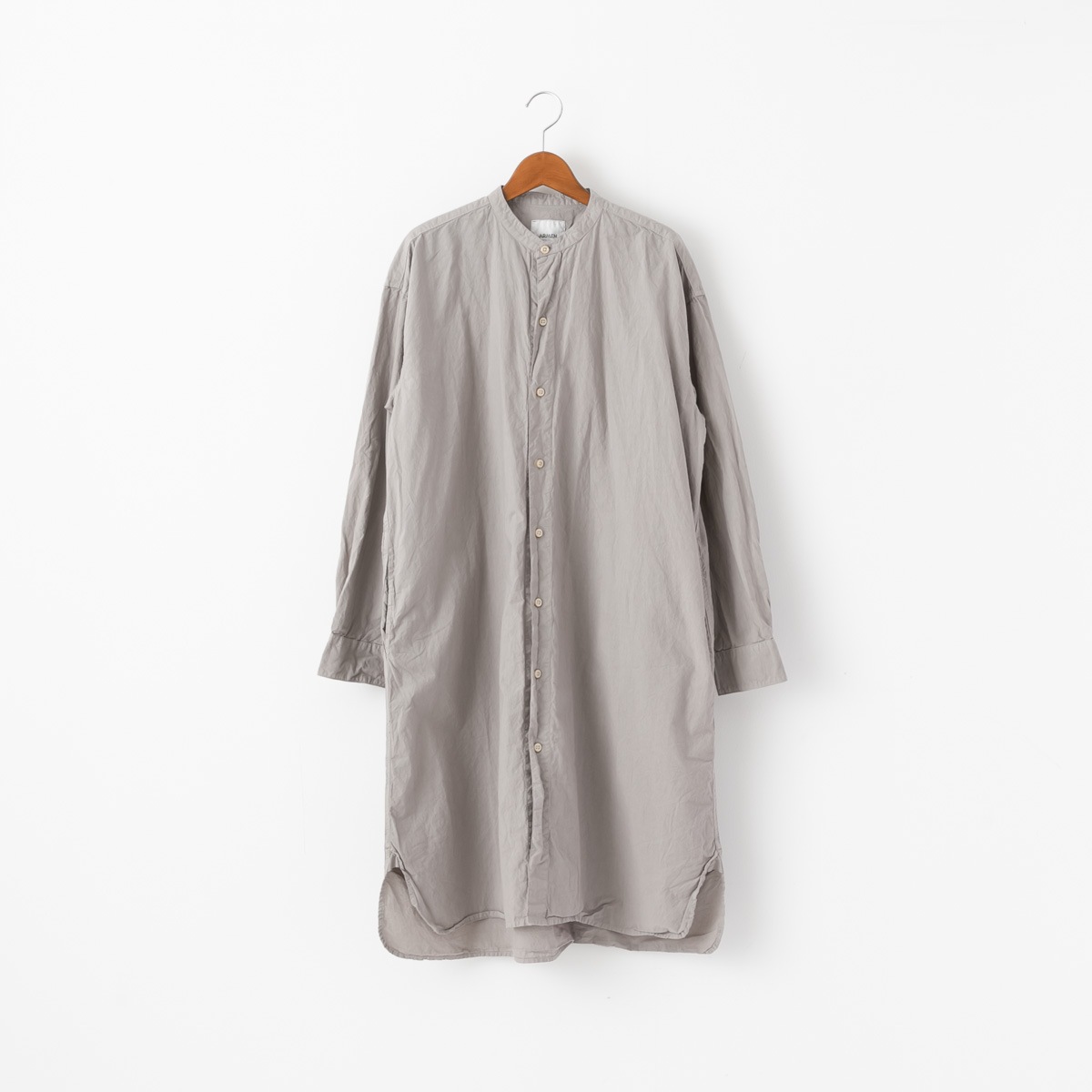 ARMEN アーメン バンドカラー シャツワンピース INAM1902PD