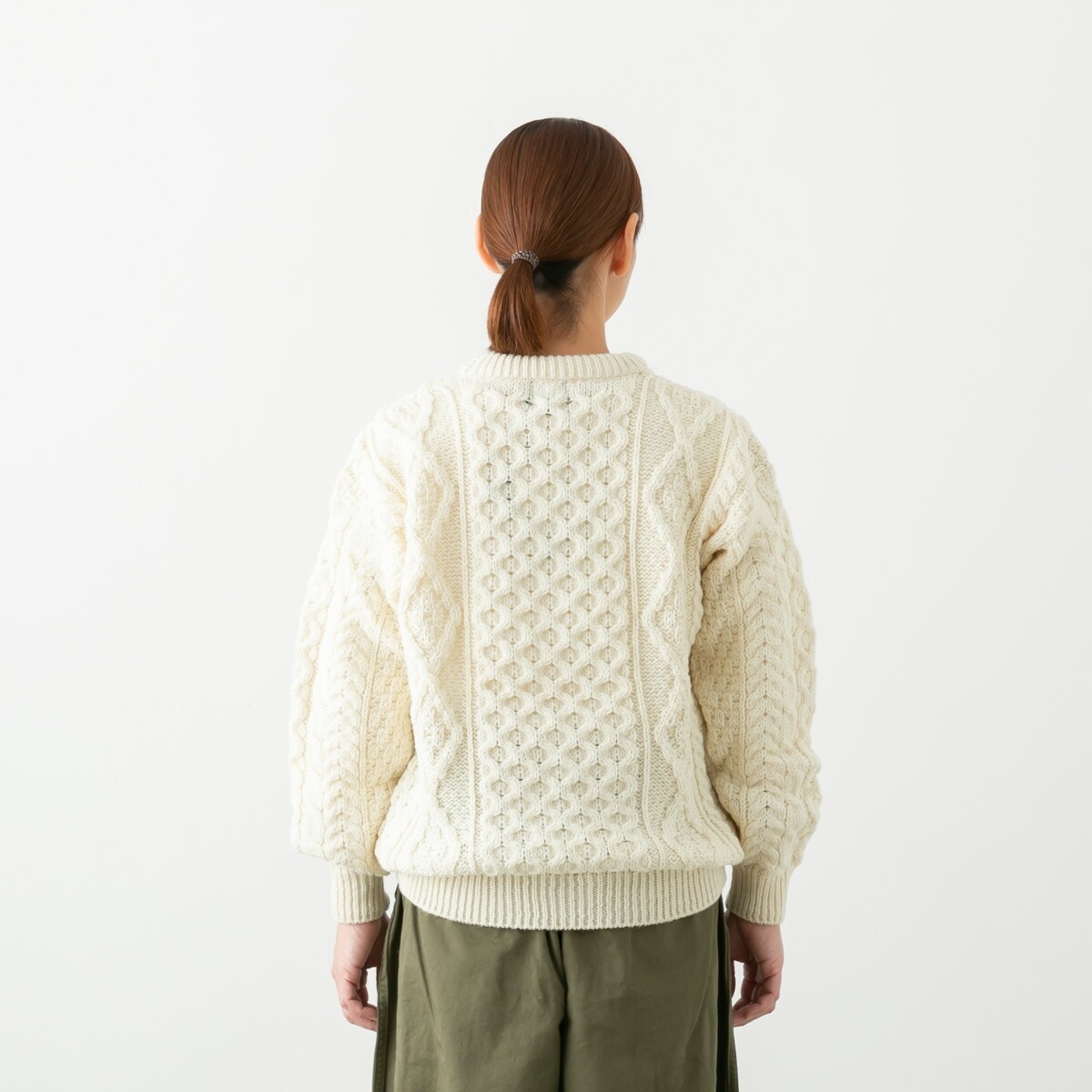 Aran Woollen Mills アランウーレンミルズ ヘリテージウーステッドウール ニット セーター 3色 B392 IW2331045