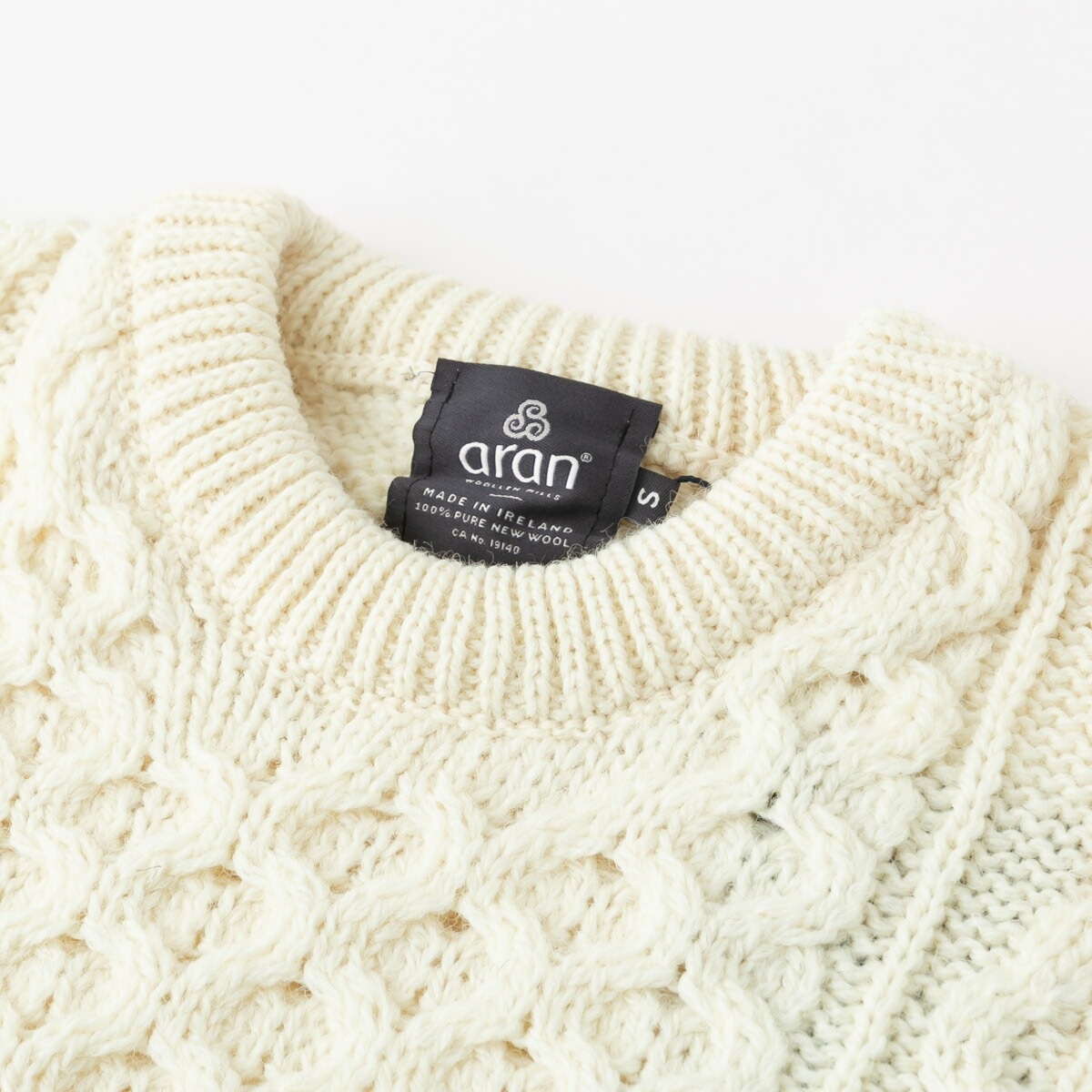 Aran Woollen Mills アランウーレンミルズ ヘリテージウーステッドウール ニット セーター 3色 B392 IW2331045