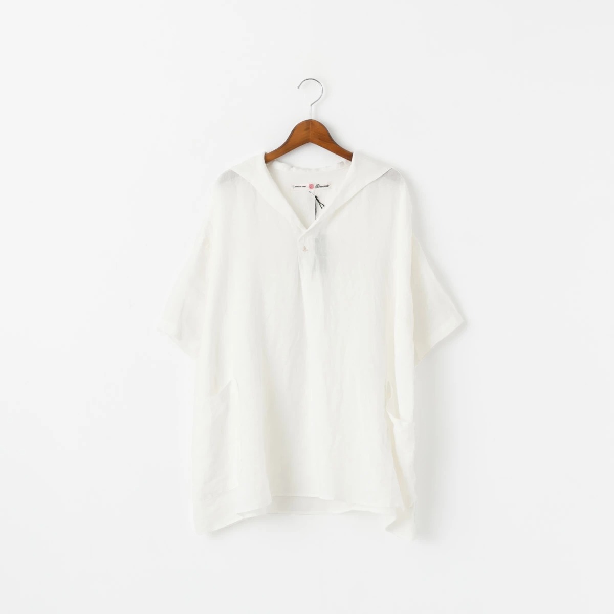 Brocante ブロカント リネンキャンバス マランプルオーバー 2色 36-299L