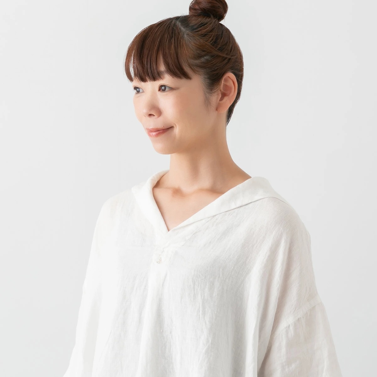 Brocante ブロカント リネンキャンバス マランプルオーバー 2色 36-299L