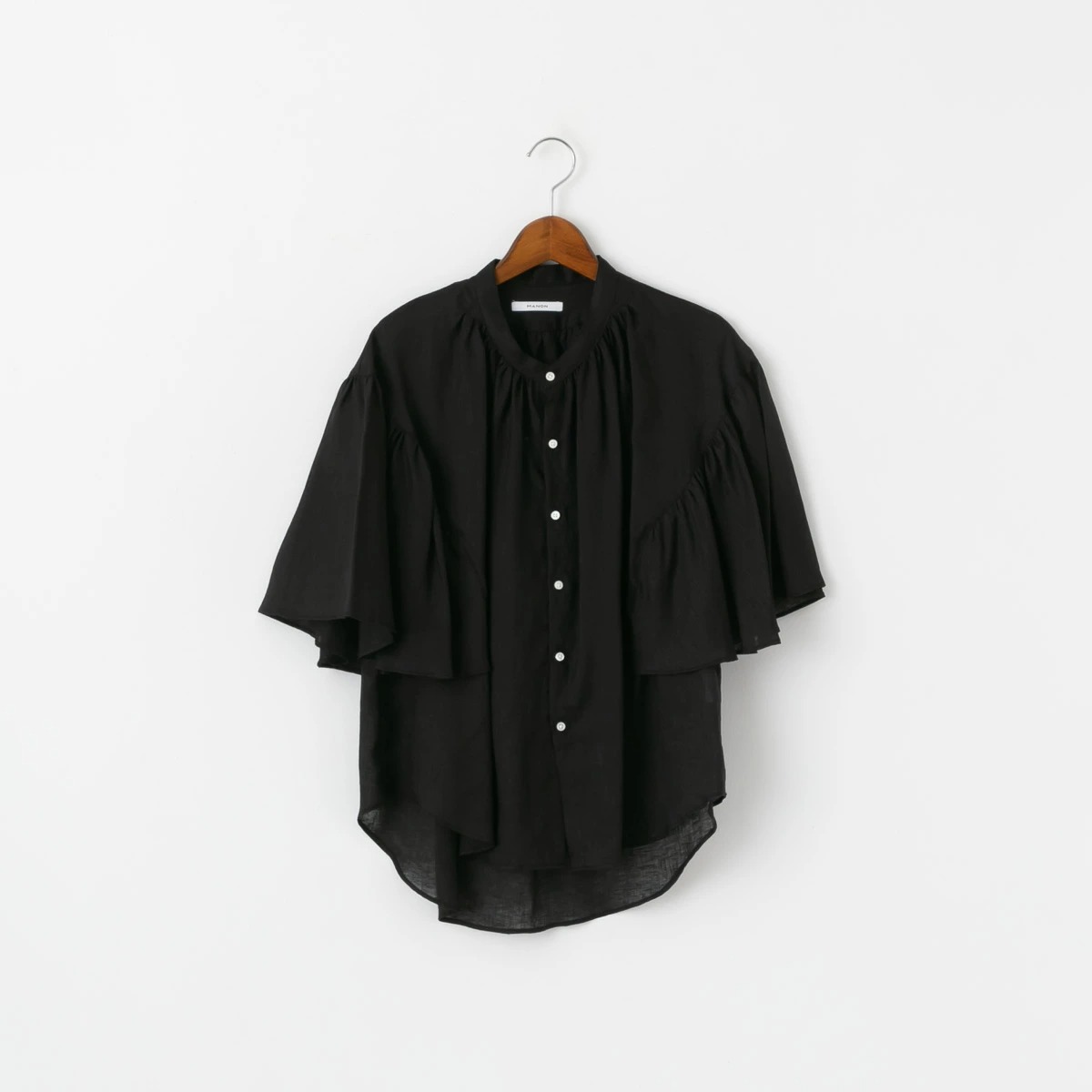 MANON マノン ファンスリーブ リネンアミカルシャツ 4色 MNN-SH-290