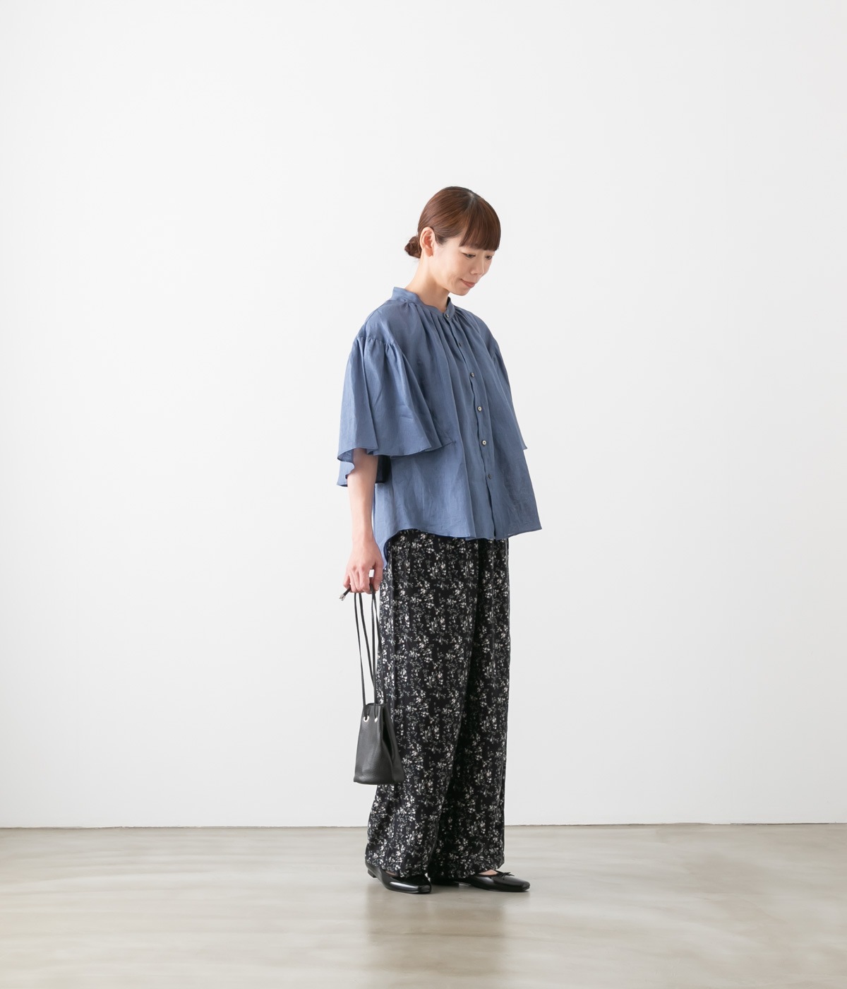 MANON マノン ファンスリーブ リネンアミカルシャツ 4色 MNN-SH-290