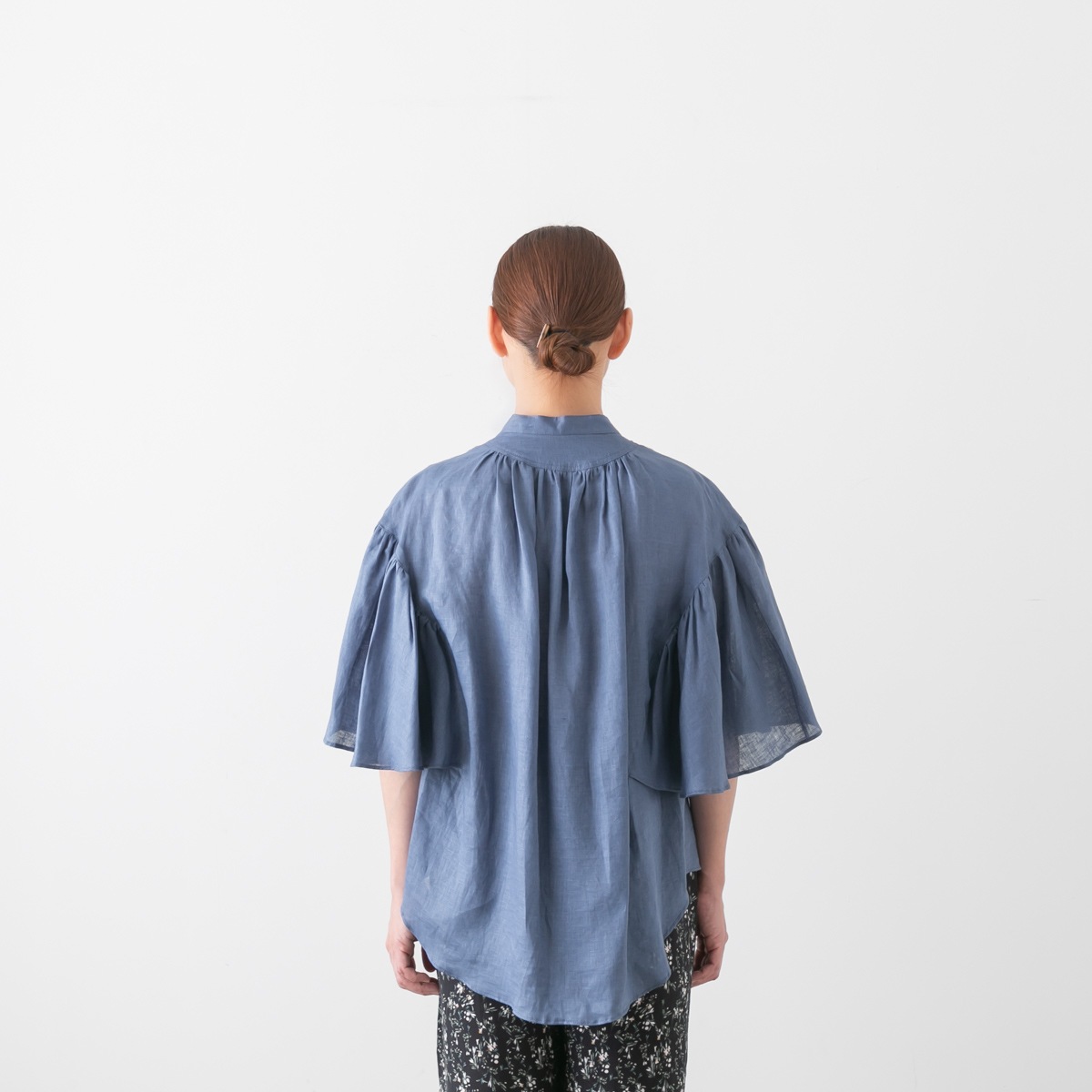 MANON マノン ファンスリーブ リネンアミカルシャツ 4色 MNN-SH-290