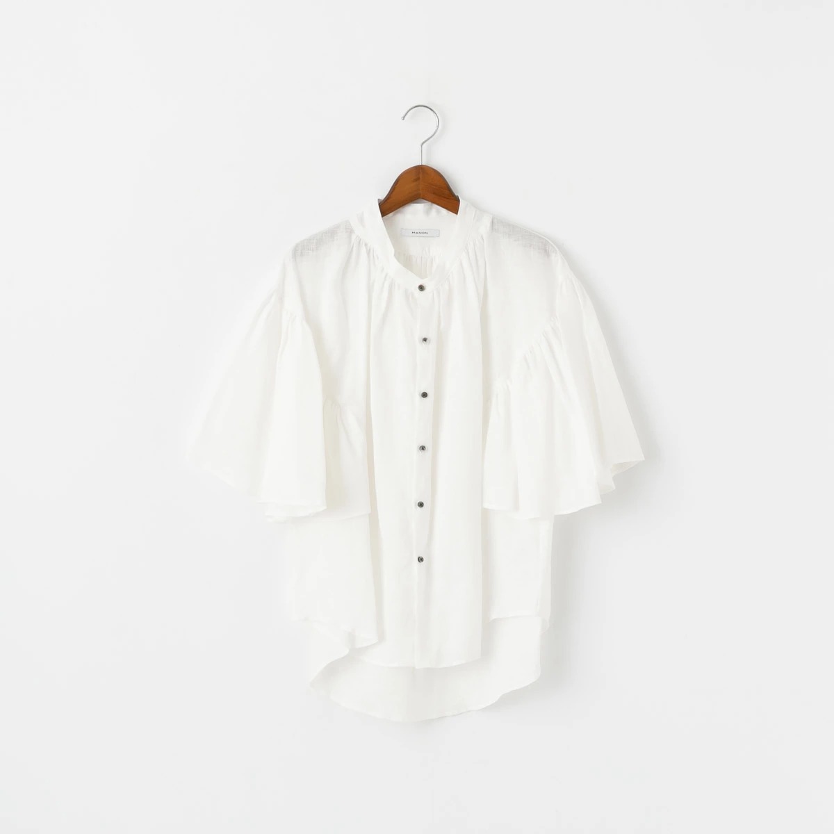 MANON マノン ファンスリーブ リネンアミカルシャツ 4色 MNN-SH-290