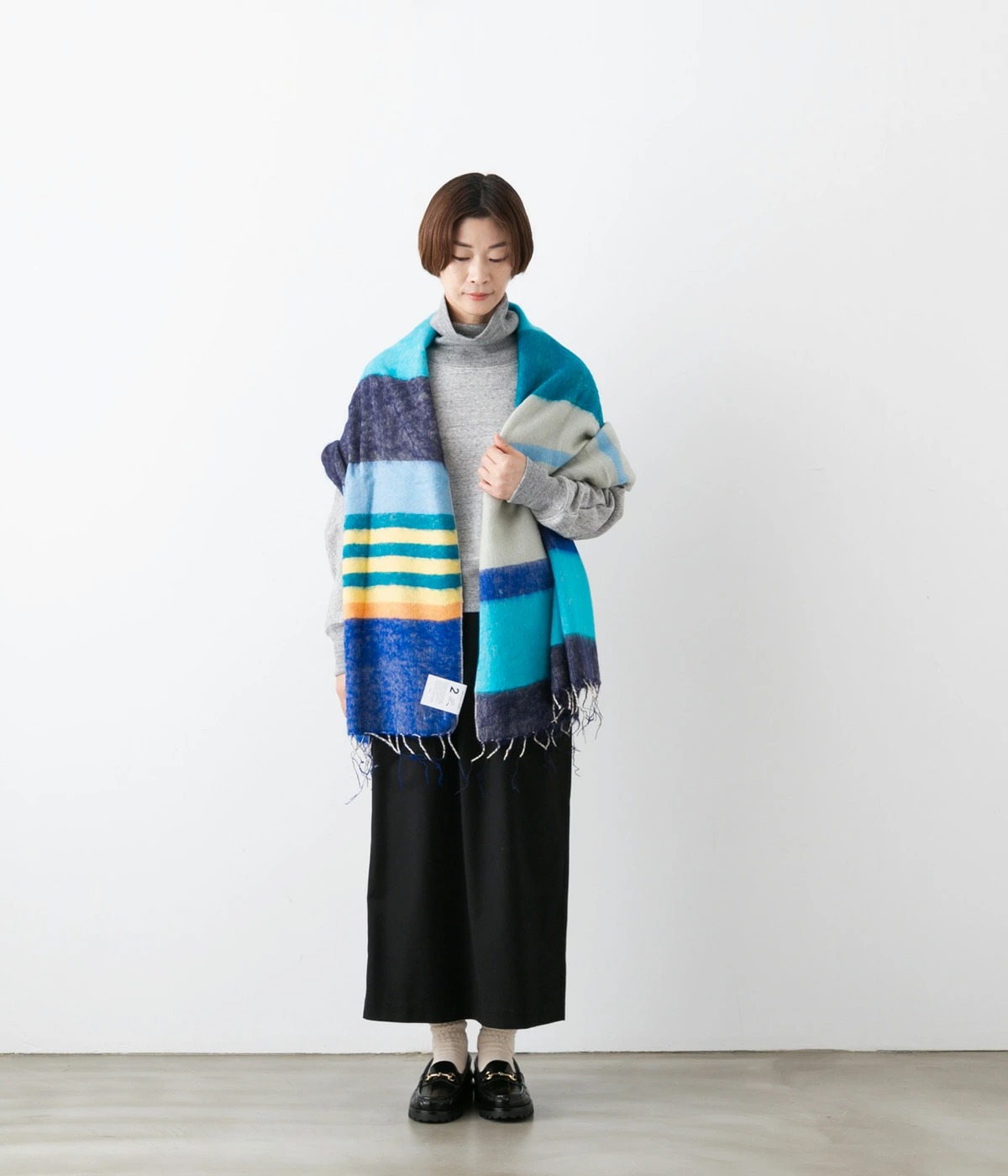 hint hint ヒントヒント カラフル ミックス ストール 2色 STOLE20