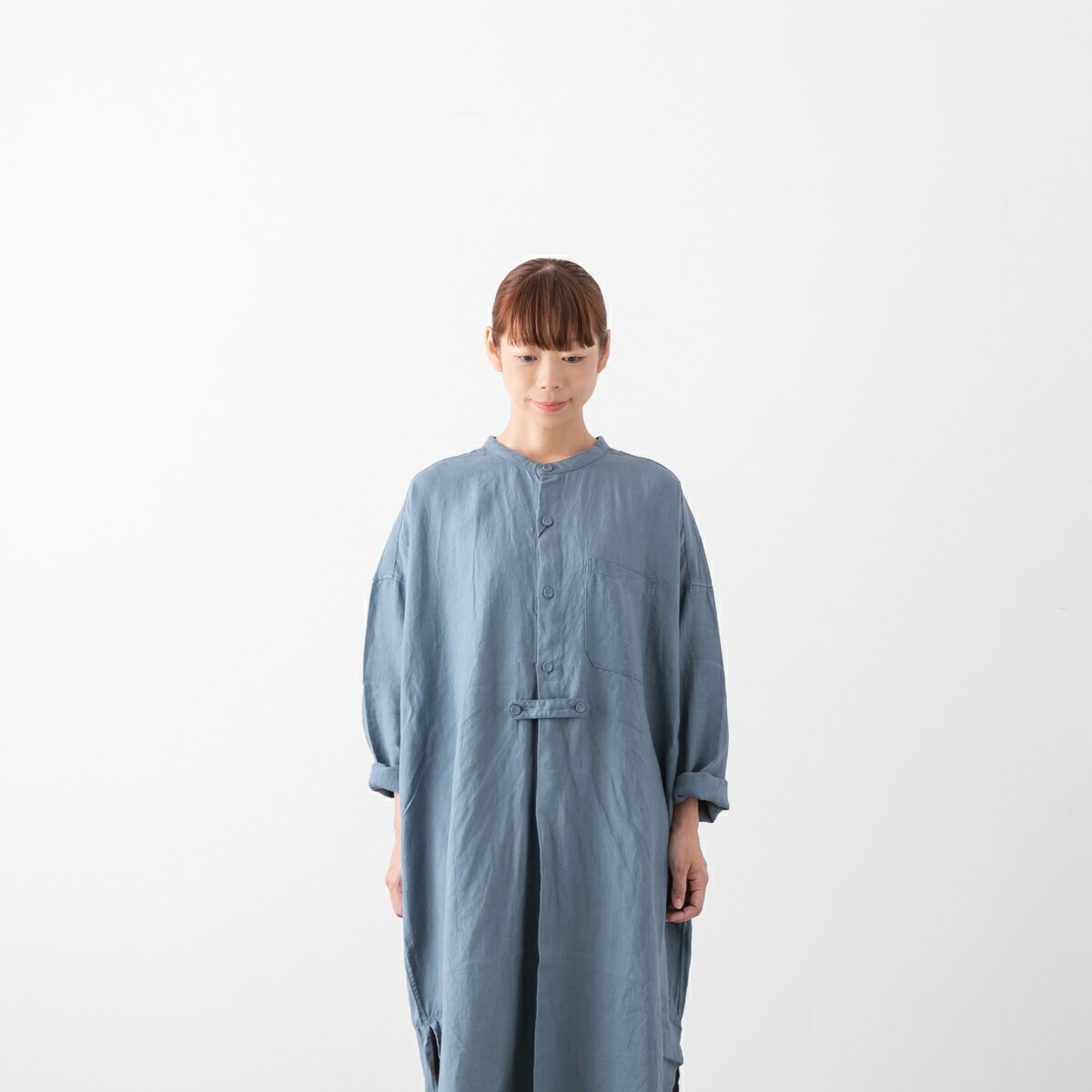 TISSU ティシュ トリプルワッシャー リネン ロング カーディガン 4色 TS220SH082