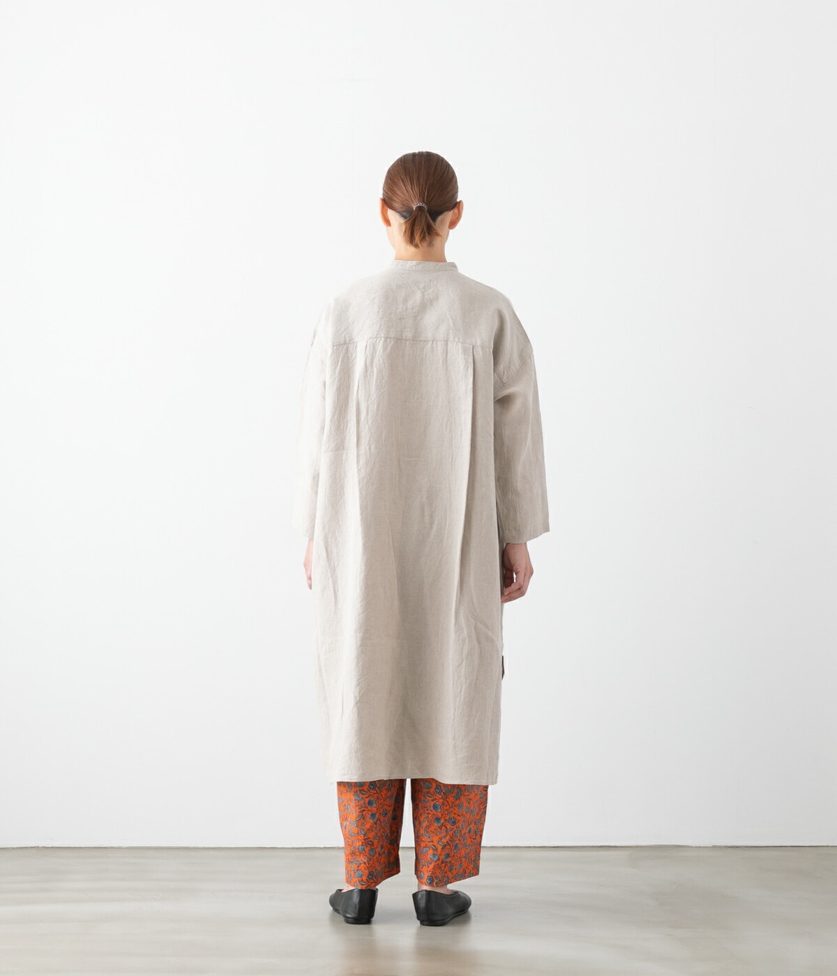 TISSU ティシュ トリプルワッシャー リネン ロング カーディガン 4色 TS220SH082