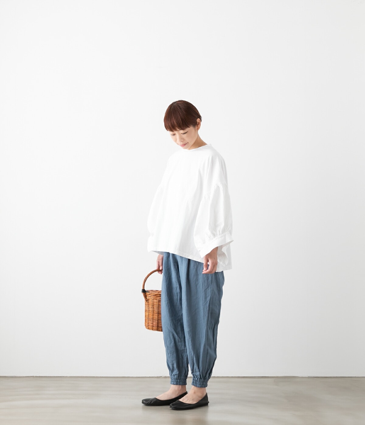 UNIVERSAL TISSU ユニバーサルティシュ ワッシャー リネン ジョガーパンツ 3色 UT240PT027 UT243PT034