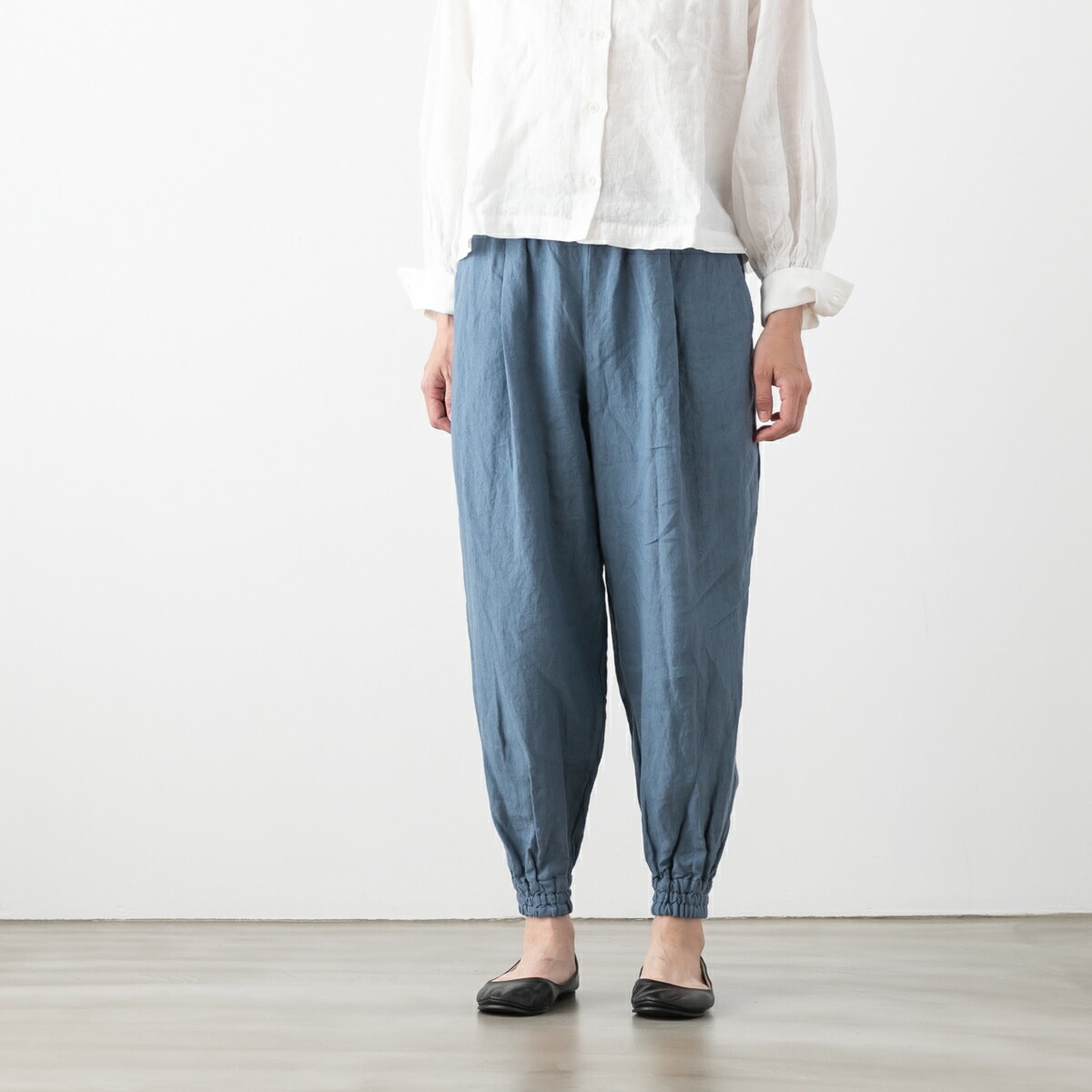 UNIVERSAL TISSU ユニバーサルティシュ ワッシャー リネン ジョガーパンツ 3色 UT240PT027 UT243PT034