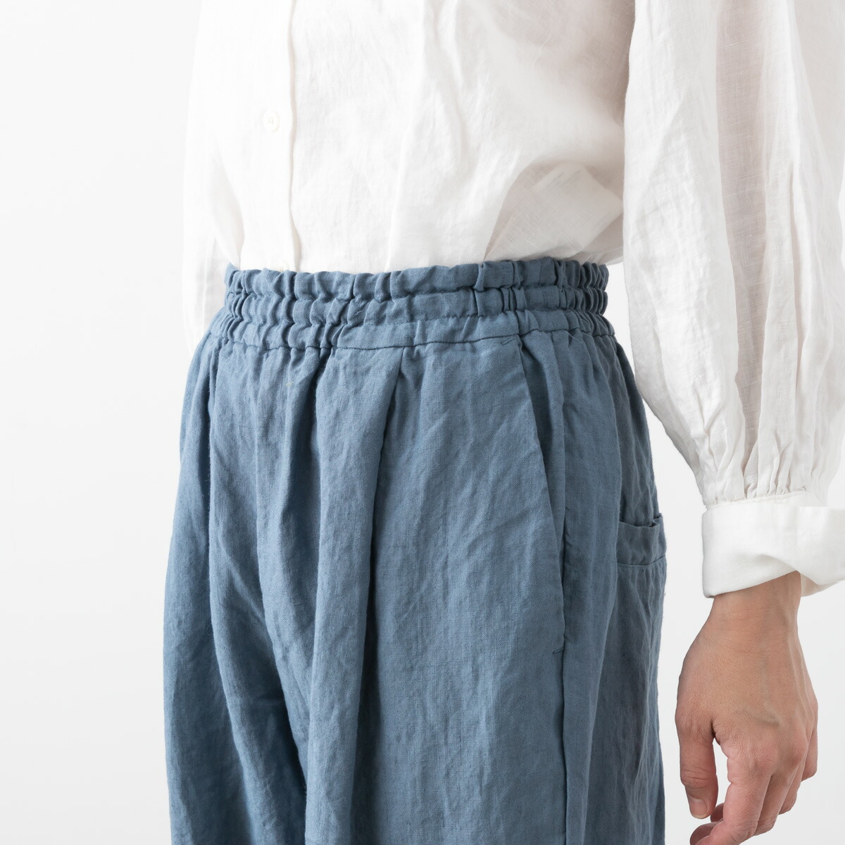 UNIVERSAL TISSU ユニバーサルティシュ ワッシャー リネン ジョガーパンツ 3色 UT240PT027 UT243PT034