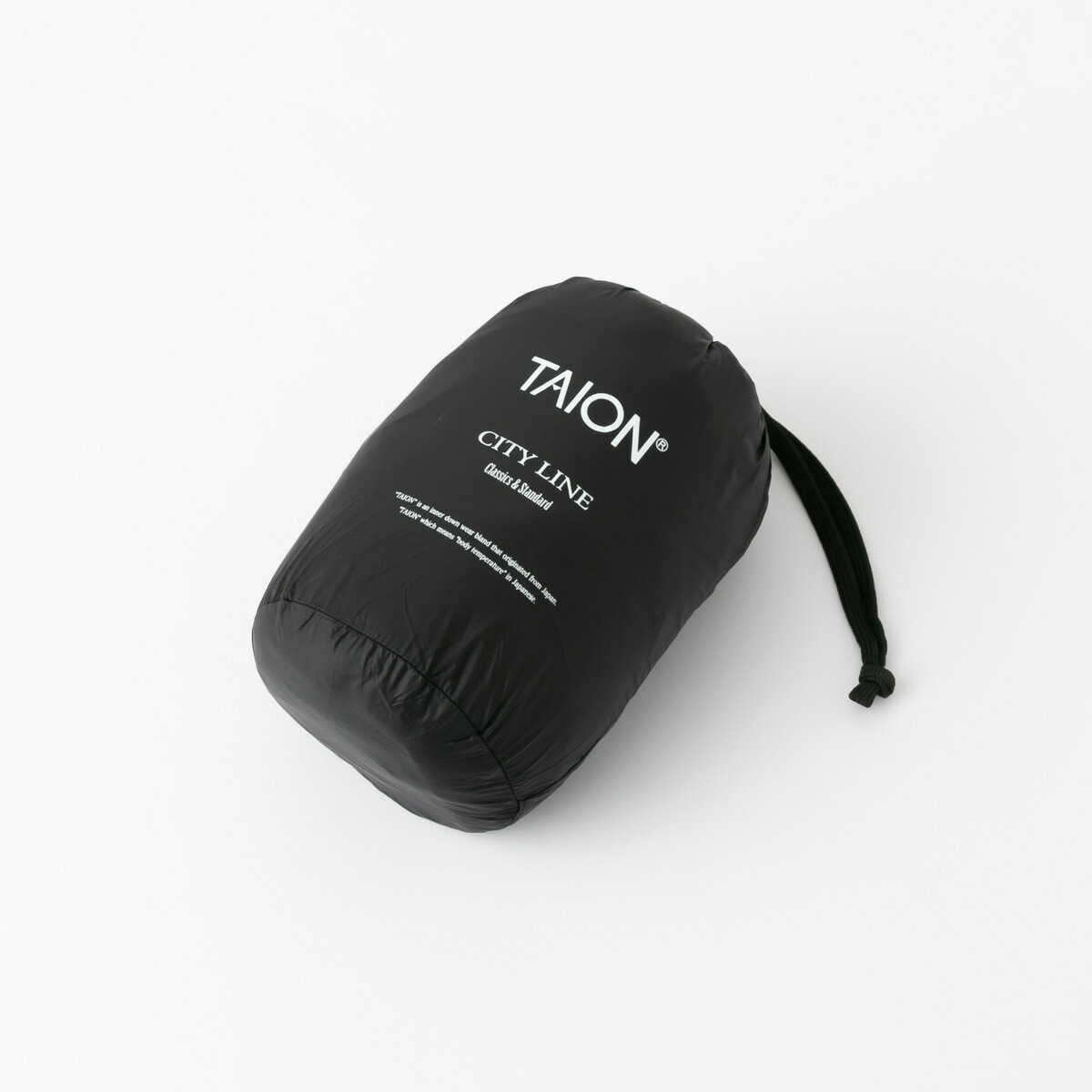 TAION タイオン シティ クルーネック ロング ダウンコート 4色 W104BCI