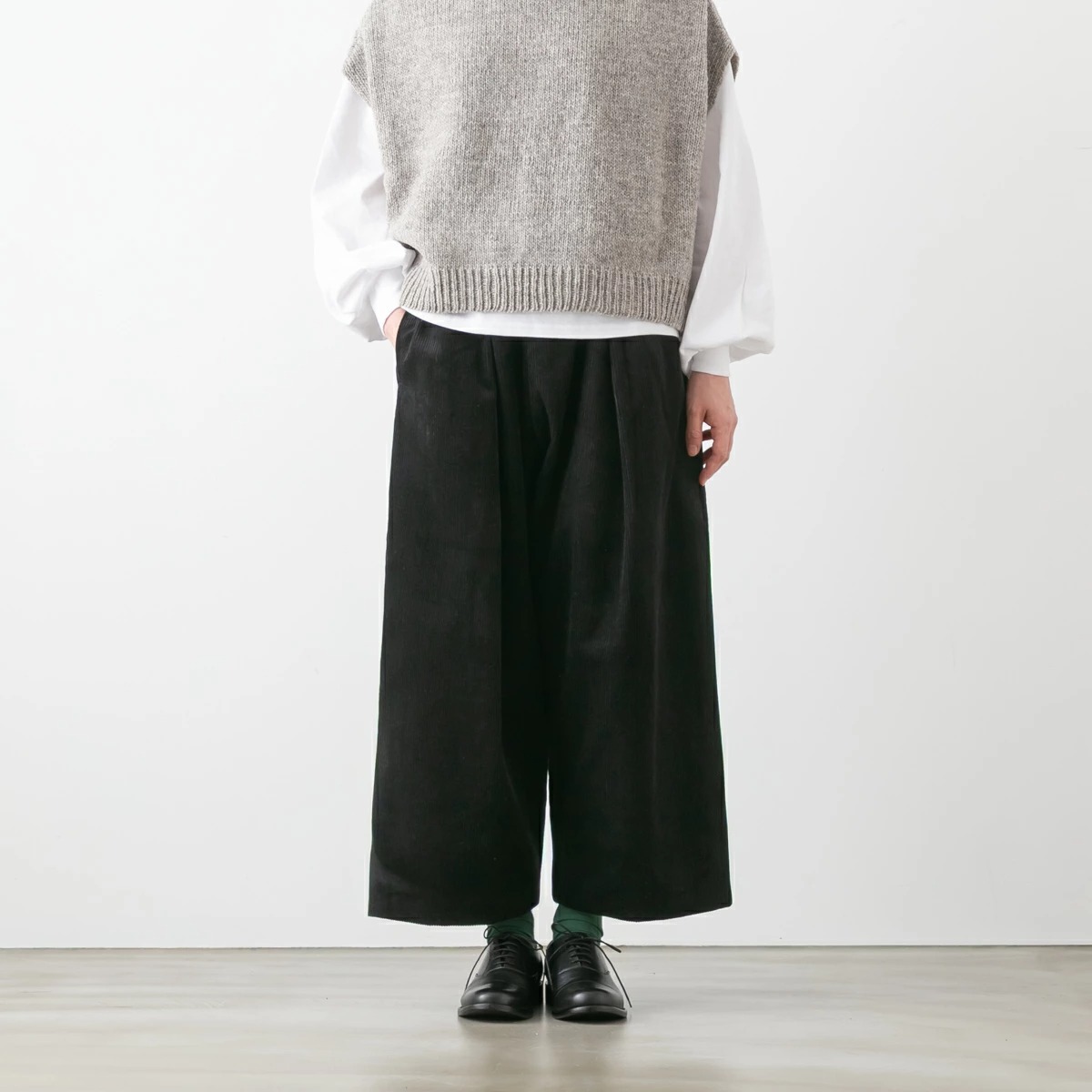 mizuiro ind ミズイロインド コーデュロイ ワイド パンツ 3色 260060