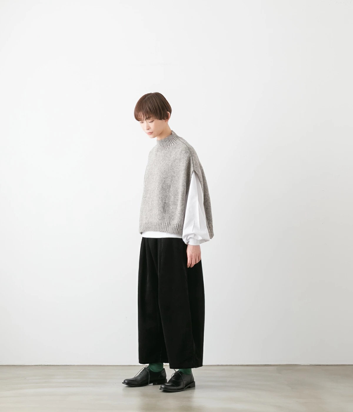 mizuiro ind ミズイロインド コーデュロイ ワイド パンツ 3色 260060