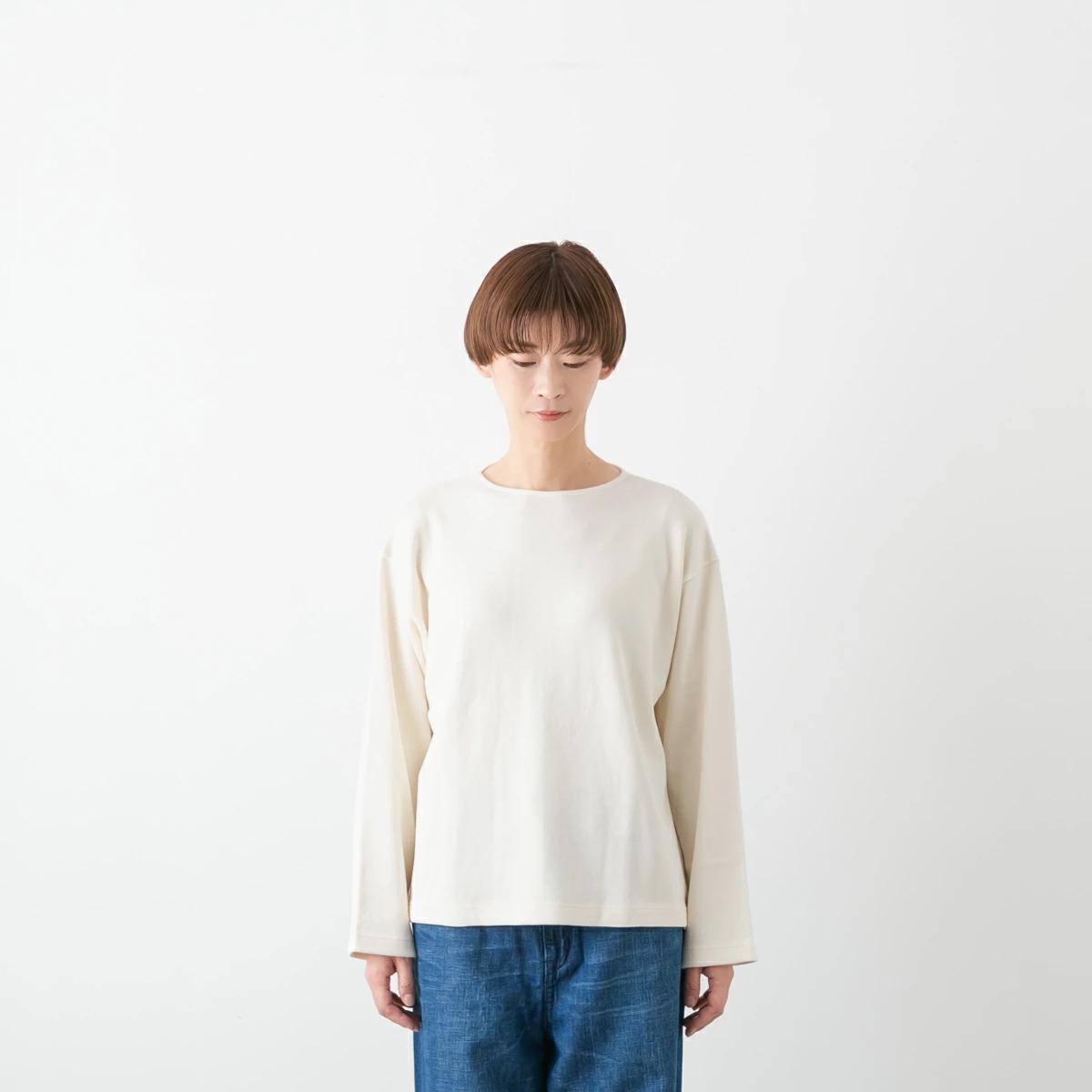 gicipi ジチピ リラックスフィット ミラノリブ クルーネック ニットソー スピナーッチョ SPINACIO 5色 2516A