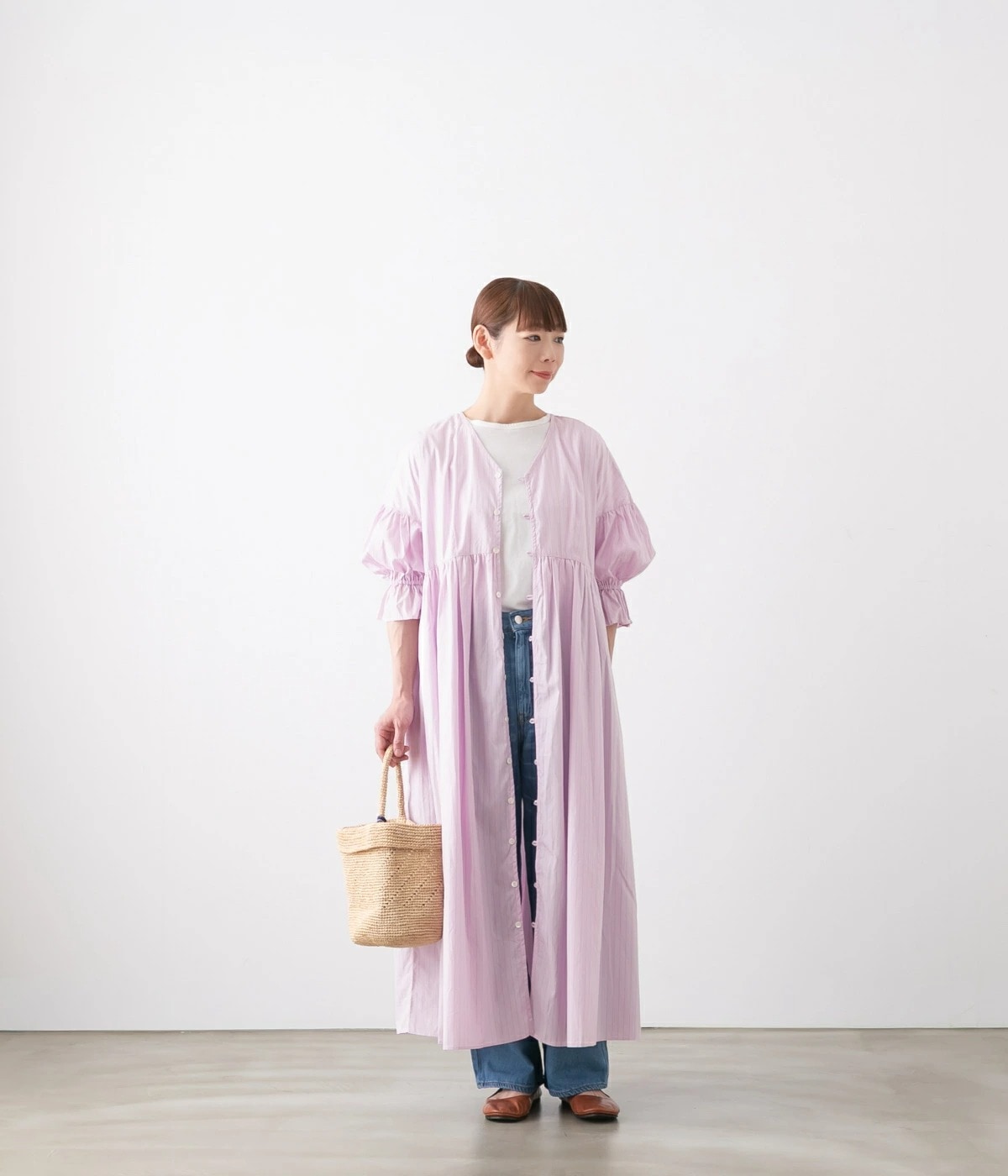 UNIVERSAL TISSU ユニヴァーサルティシュ ロング丈 ワンピース 4色