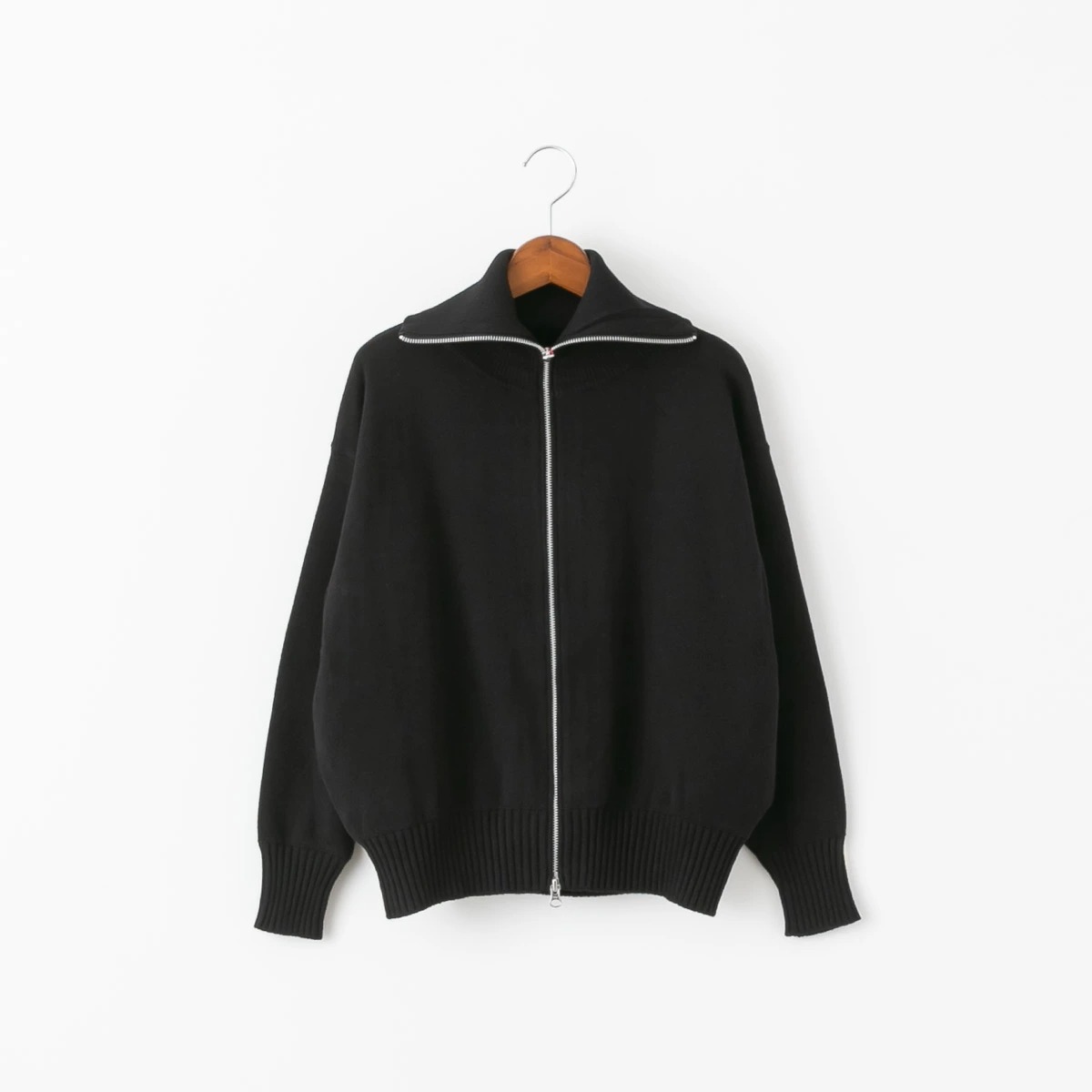 maomade マオメイド コットン ミラノリブ ダブルジップ ジャケット 3色 541113