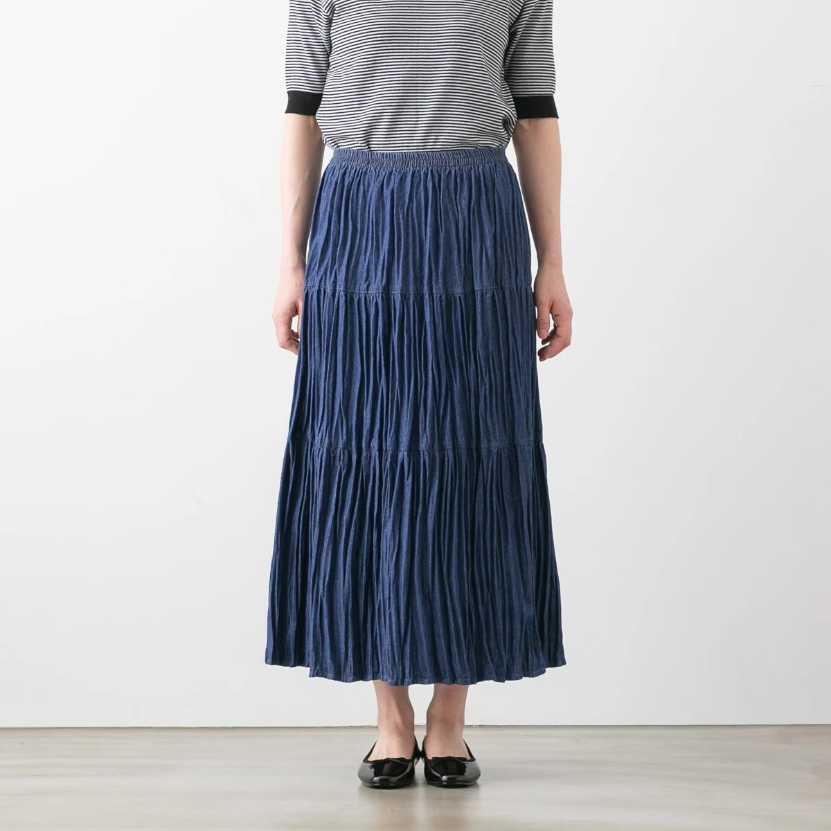 ROCK MOUNT ロックマウント デニム コットン ティアード スカート OW(ワンウォッシュ) sp9999-33 denim