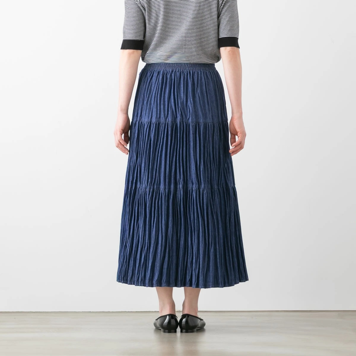 ROCK MOUNT ロックマウント デニム コットン ティアード スカート OW(ワンウォッシュ) sp9999-33 denim