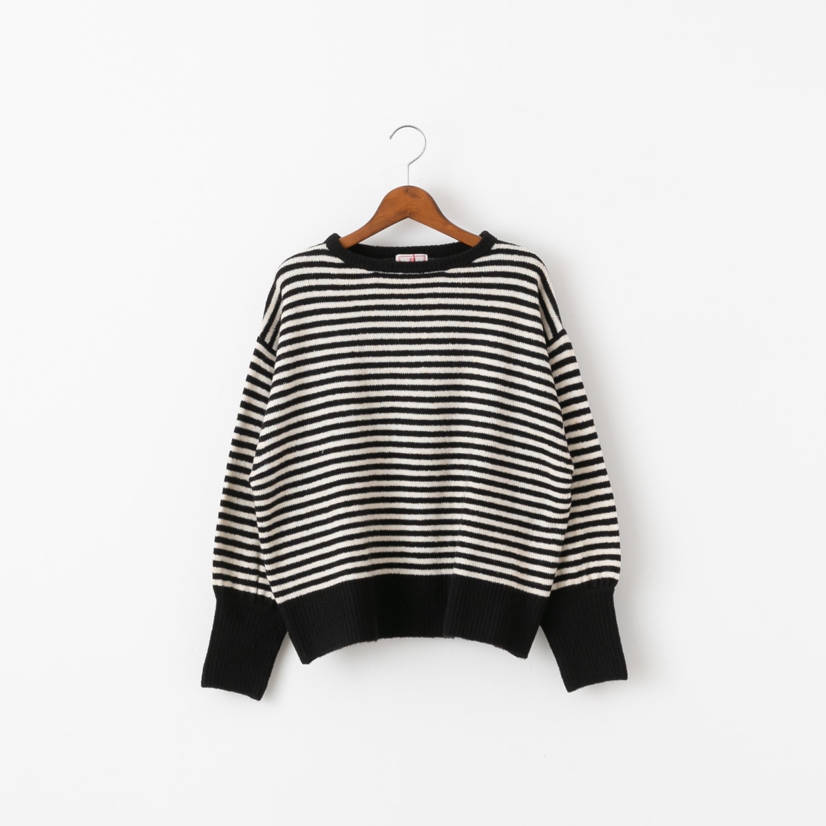 maomade マオメイド マシュマロ ヤーン 細しましま ボリュームスリーブ