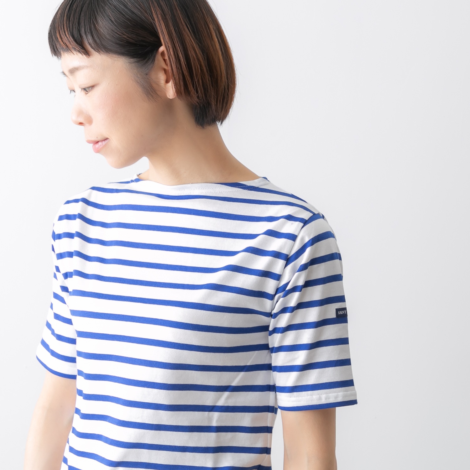 SAINT JAMES セントジェームス PIRIAC A DIVERS 薄手 半袖 ボーダー  