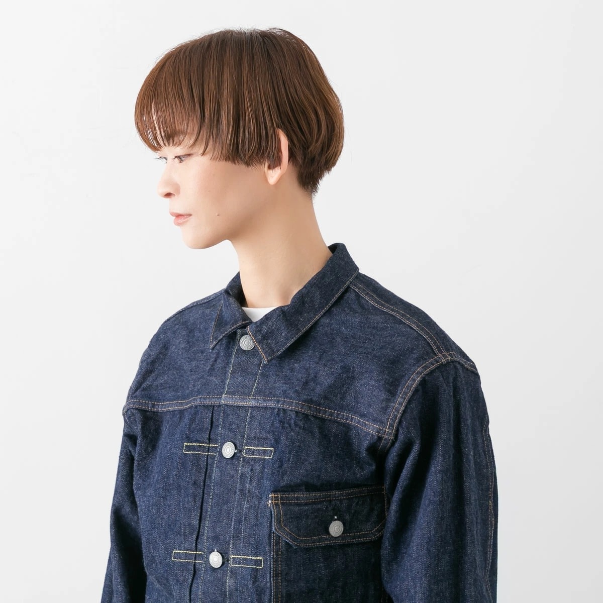 orSlow オアスロウ 1940'S TYPE1 PLEATED FRONT DENIM BROUSE プリーツ フロント デニム ジャケット 03-6011-81