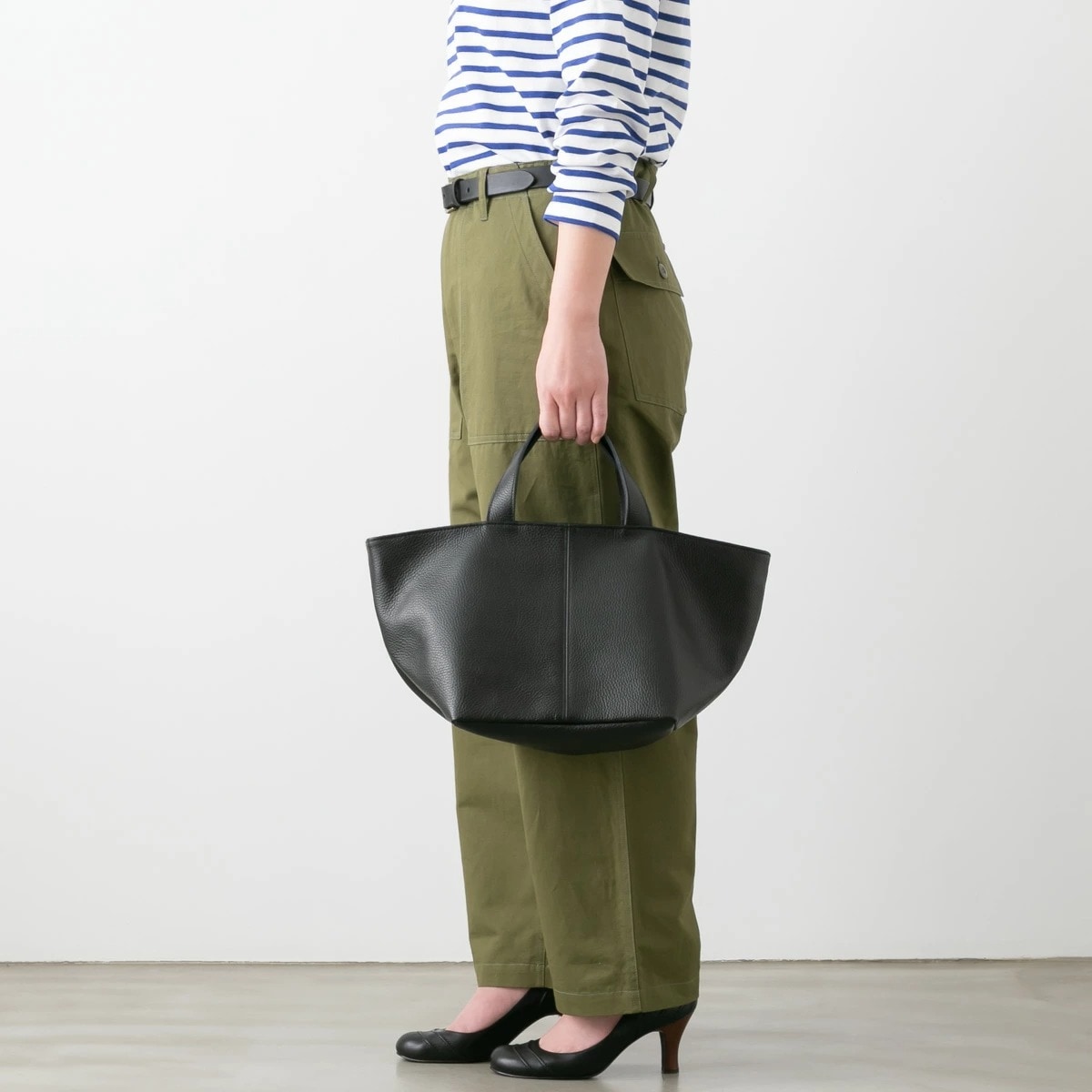 MARINEDAY マリンデイ シュリンクレザー トートバッグ PALMS 2色