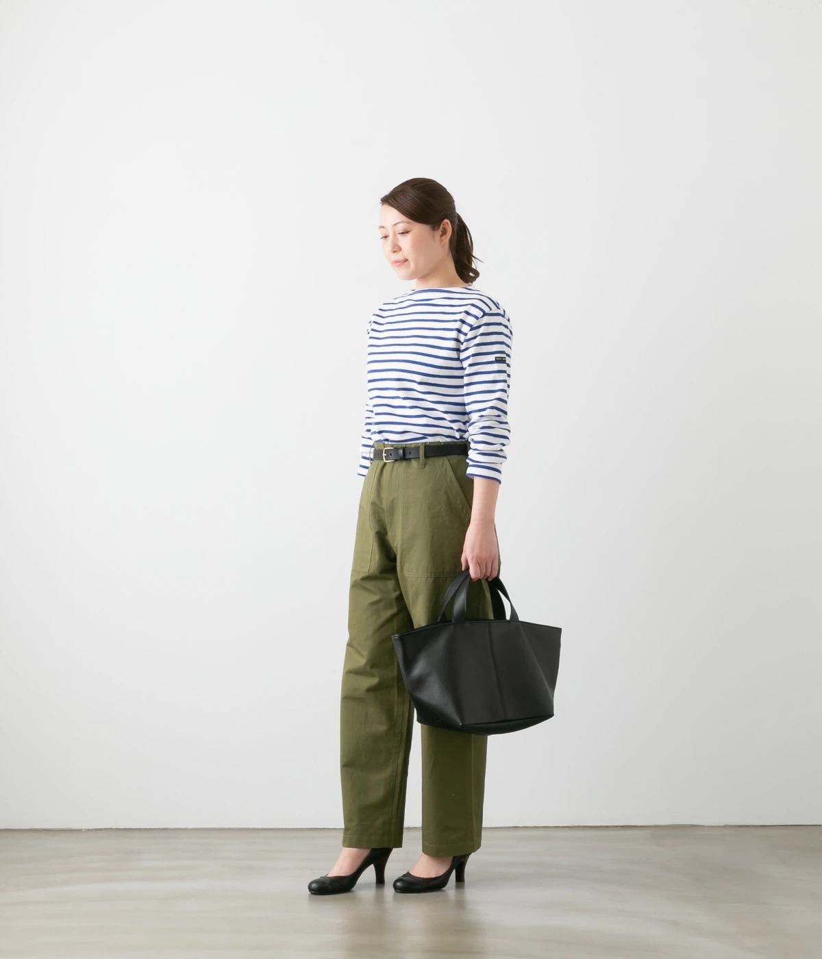 MARINEDAY マリンデイ シュリンクレザー トートバッグ PALMS 2色