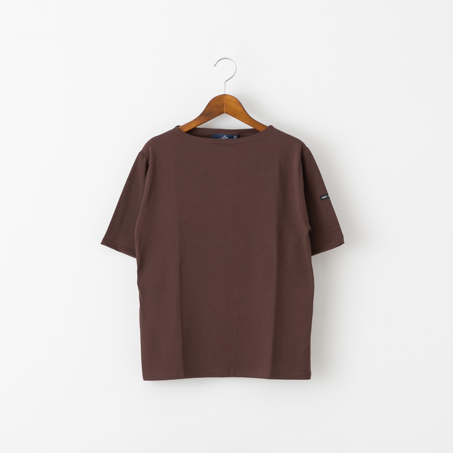 SAINT JAMES セントジェームス PIRIAC AU 薄手 半袖 無地 ボートネック カットソー