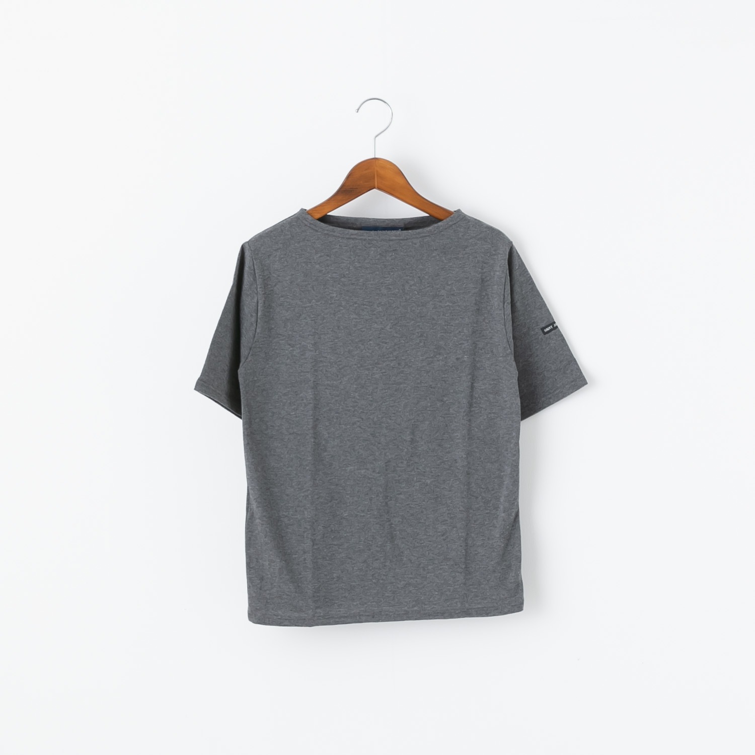 SAINT JAMES セントジェームス PIRIAC AU 薄手 半袖 無地 ボートネック カットソー