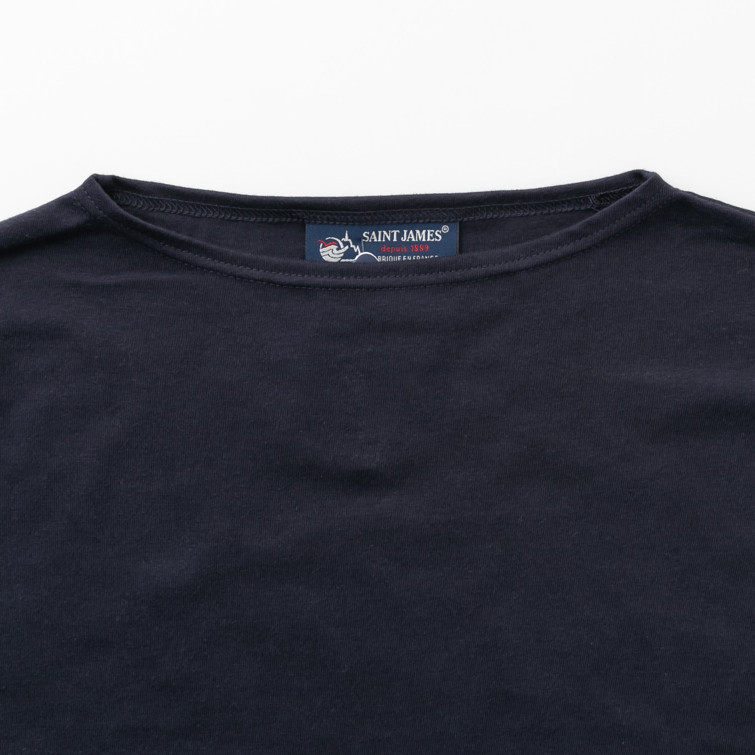 SAINT JAMES セントジェームス PIRIAC AU 薄手 半袖 無地 ボートネック カットソー