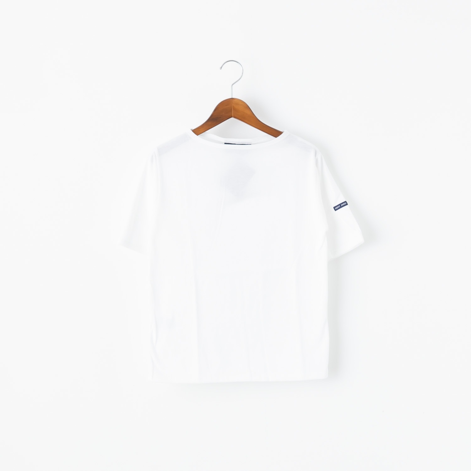 SAINT JAMES セントジェームス PIRIAC AU 薄手 半袖 無地 ボートネック カットソー