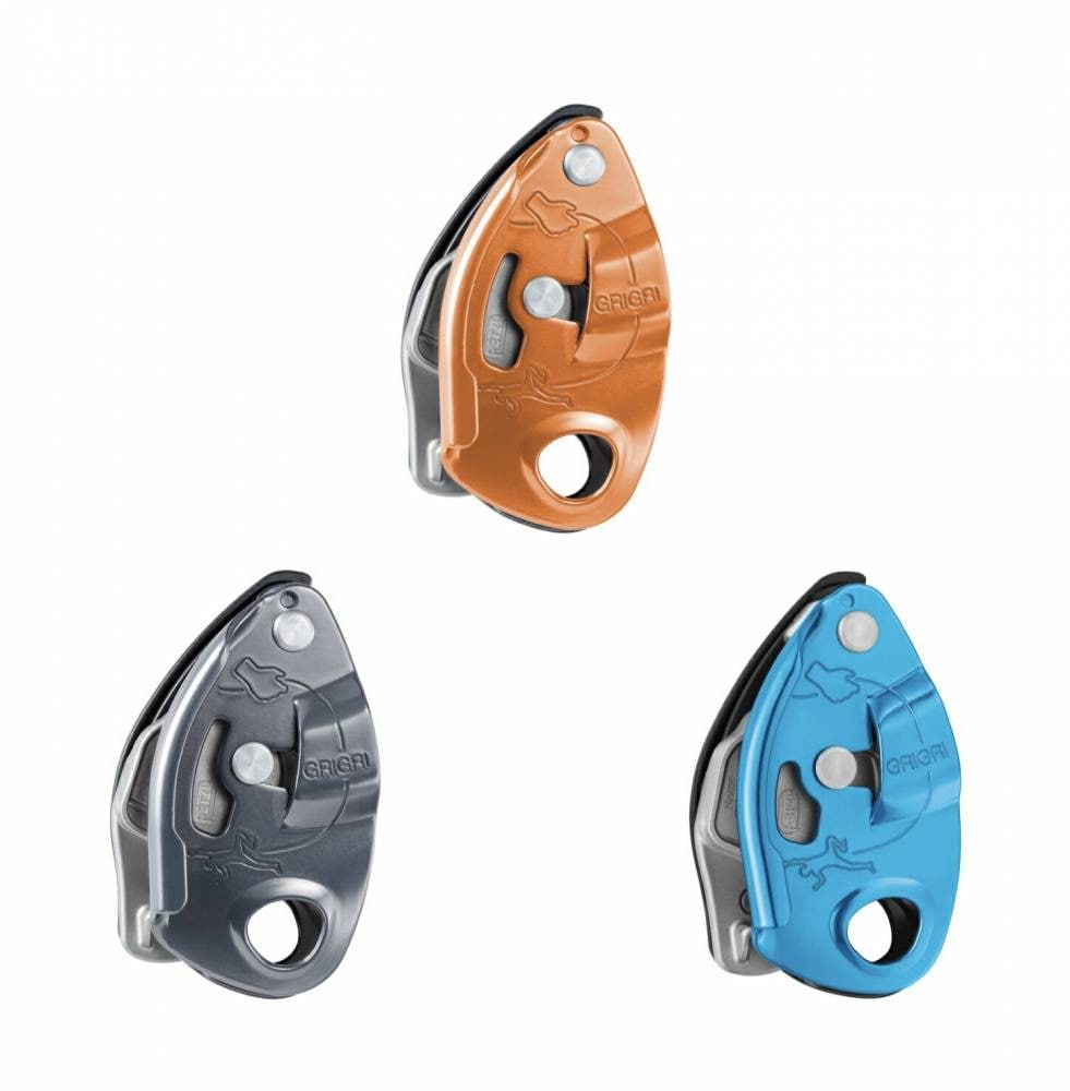 ペツルPetzl グリグリ グレー レッド ブルー D014BA00 ブレーキ