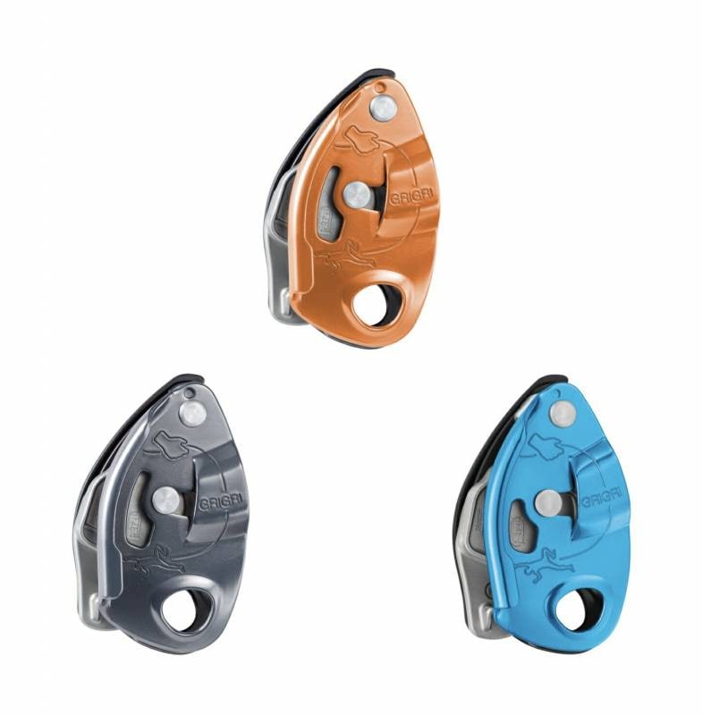 ペツルPetzl　グリグリ　グレー レッド ブルー D014BA00 ブレーキアシスト機能付ビレイデバイス