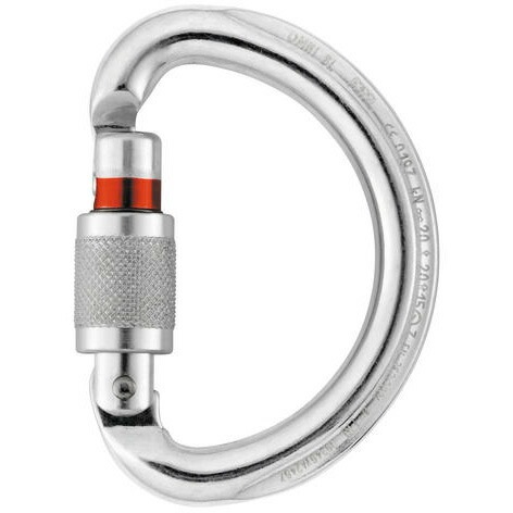 ペツル(Petzl)オムニスクリューロック M37 SL ハーネスの装着に使用する半円型カラビナ【10個までメール便対応】【登山 クライミング カラビナ アウトドア】