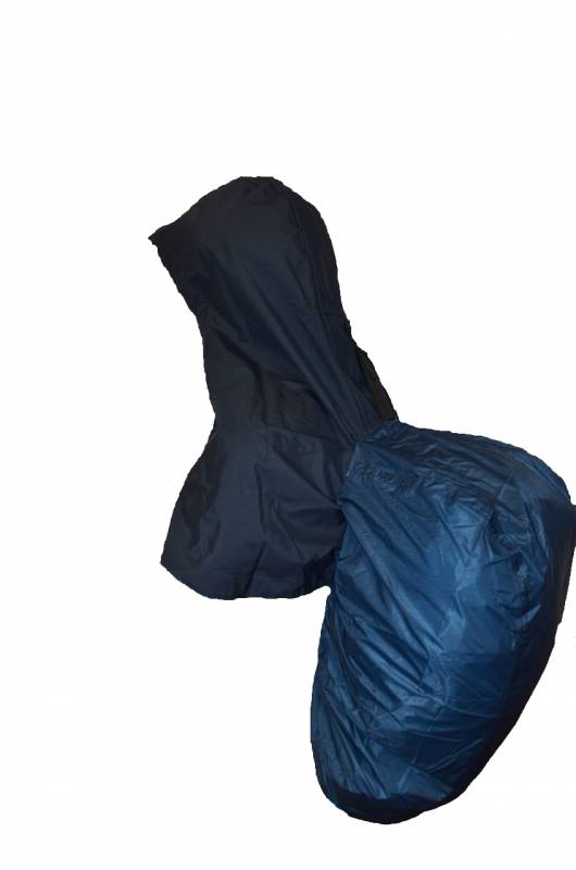 ヘリテイジ　フード付ザックカバー M（35～50リットル）カーマインレッド クラシックネイビー