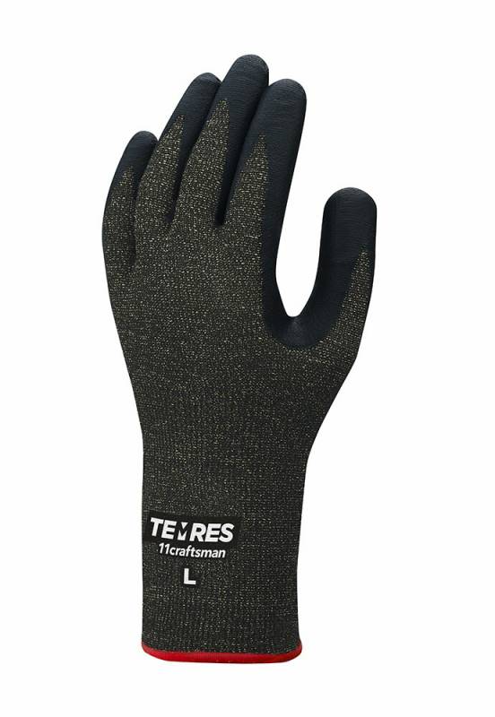 ショーワグローブ テムレスTEMRES 11 craftsman クラフトズマン オールシーズンモデル 耐切創性 耐摩耗 M/L  | キャンプ グローブ 手袋 登山 手袋 アウトドア 登山用品 キャンプ グローブ 刃物に強い アラミド繊維 ステンレススチール メール便対応