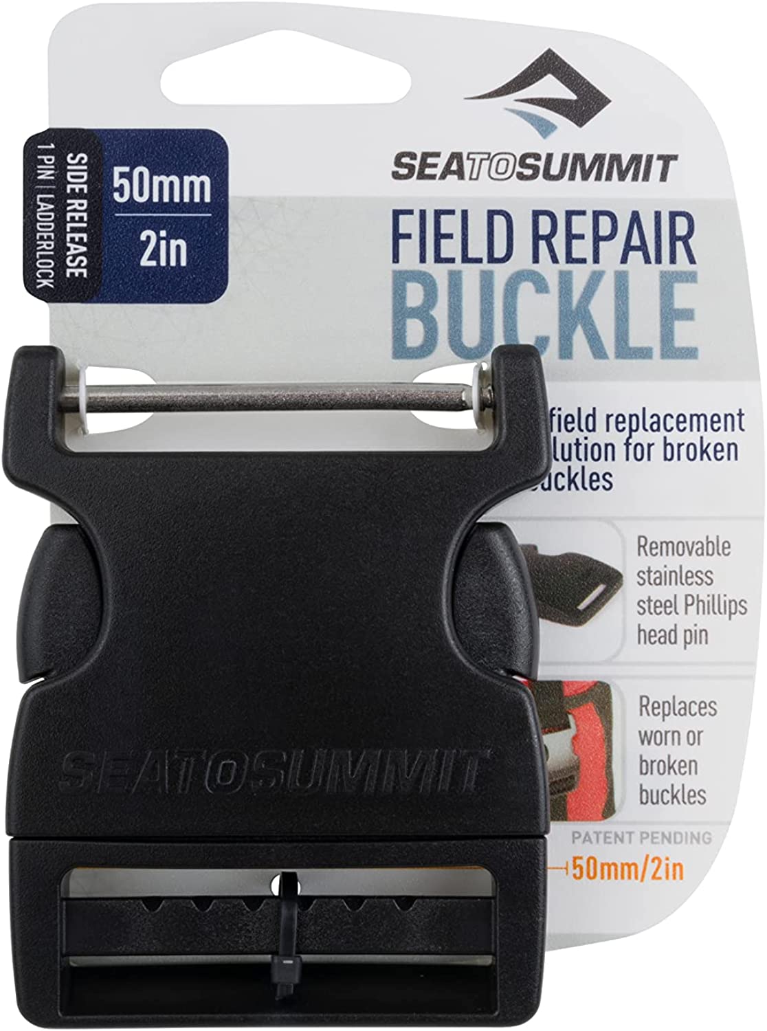 シートゥーサミット(SEATOSUMMIT)フィールドリペアバックル38mmサイドリリース2ピン【10個までメール便対応】(P5)